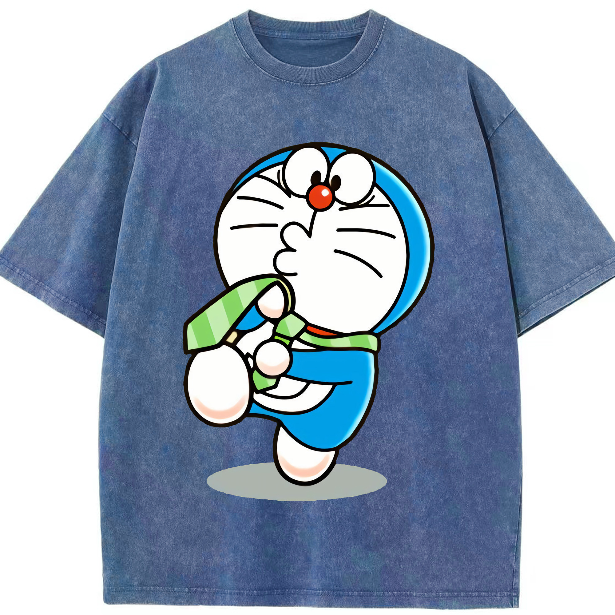（画像用） ドラえもん Doraemon 綿100% ヴィンテージ風 半袖Tシャツ（フロントプリント）