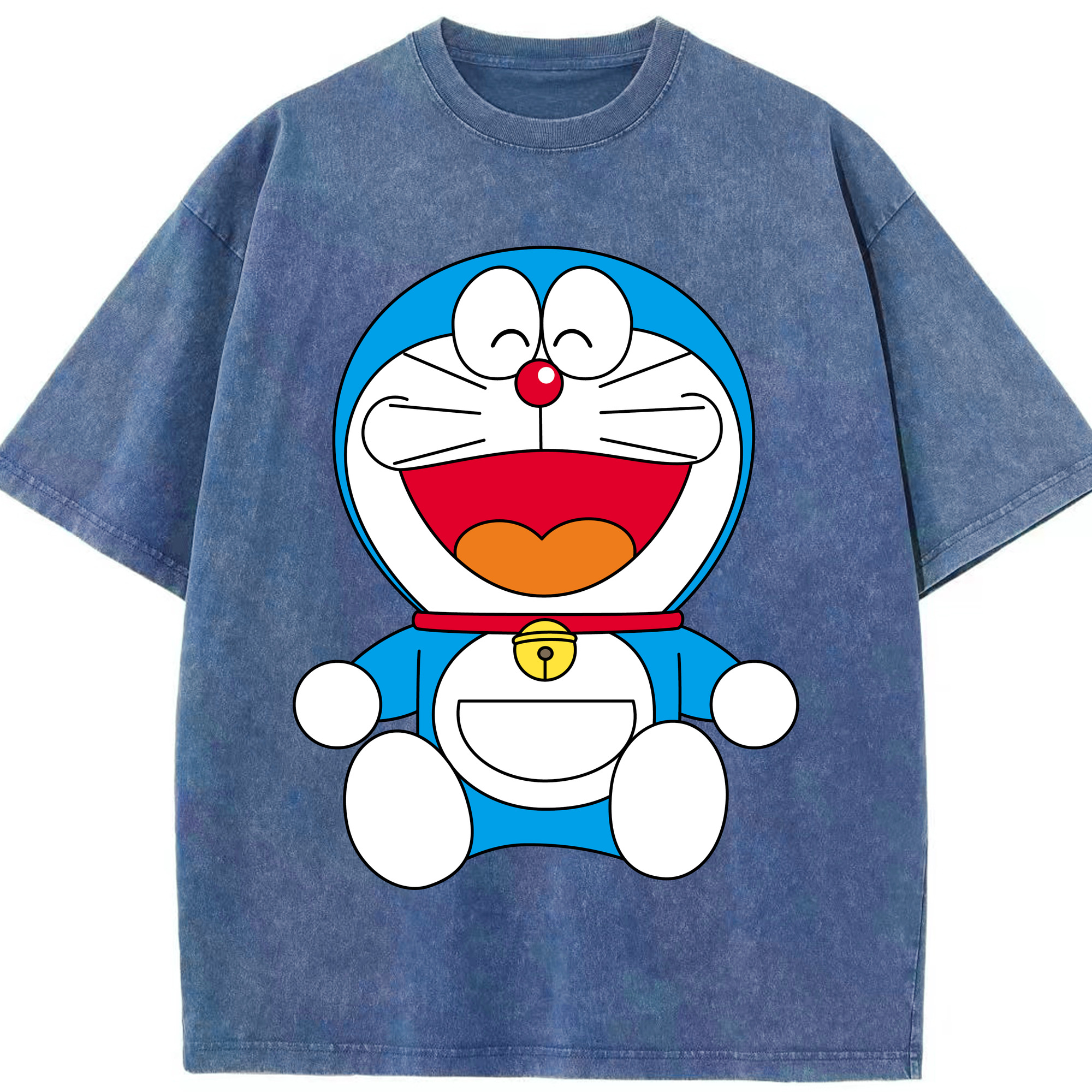 （画像用） ドラえもん Doraemon 綿100% ヴィンテージ風 半袖Tシャツ（フロントプリント）