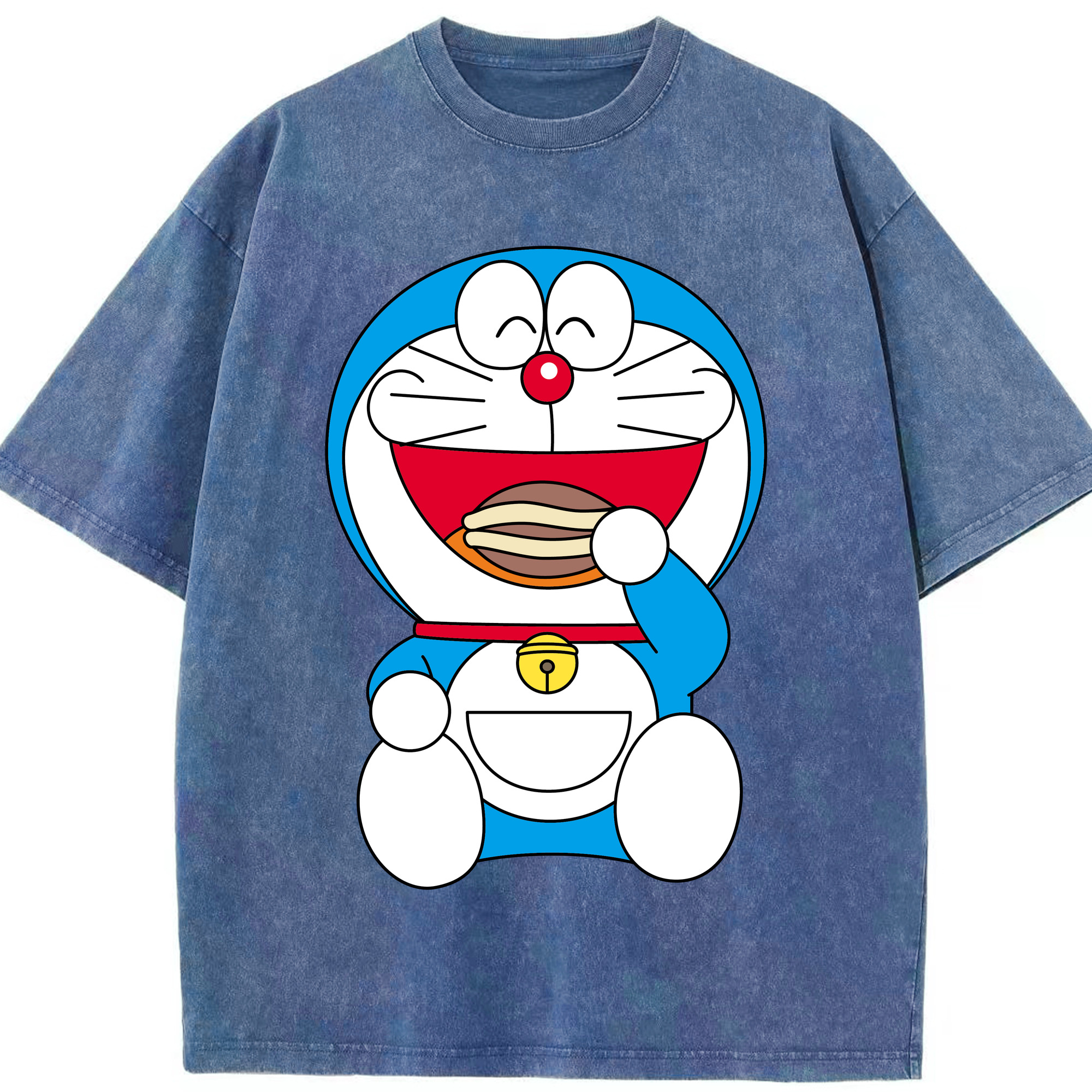 （画像用） ドラえもん Doraemon 綿100% ヴィンテージ風 半袖Tシャツ（フロントプリント）