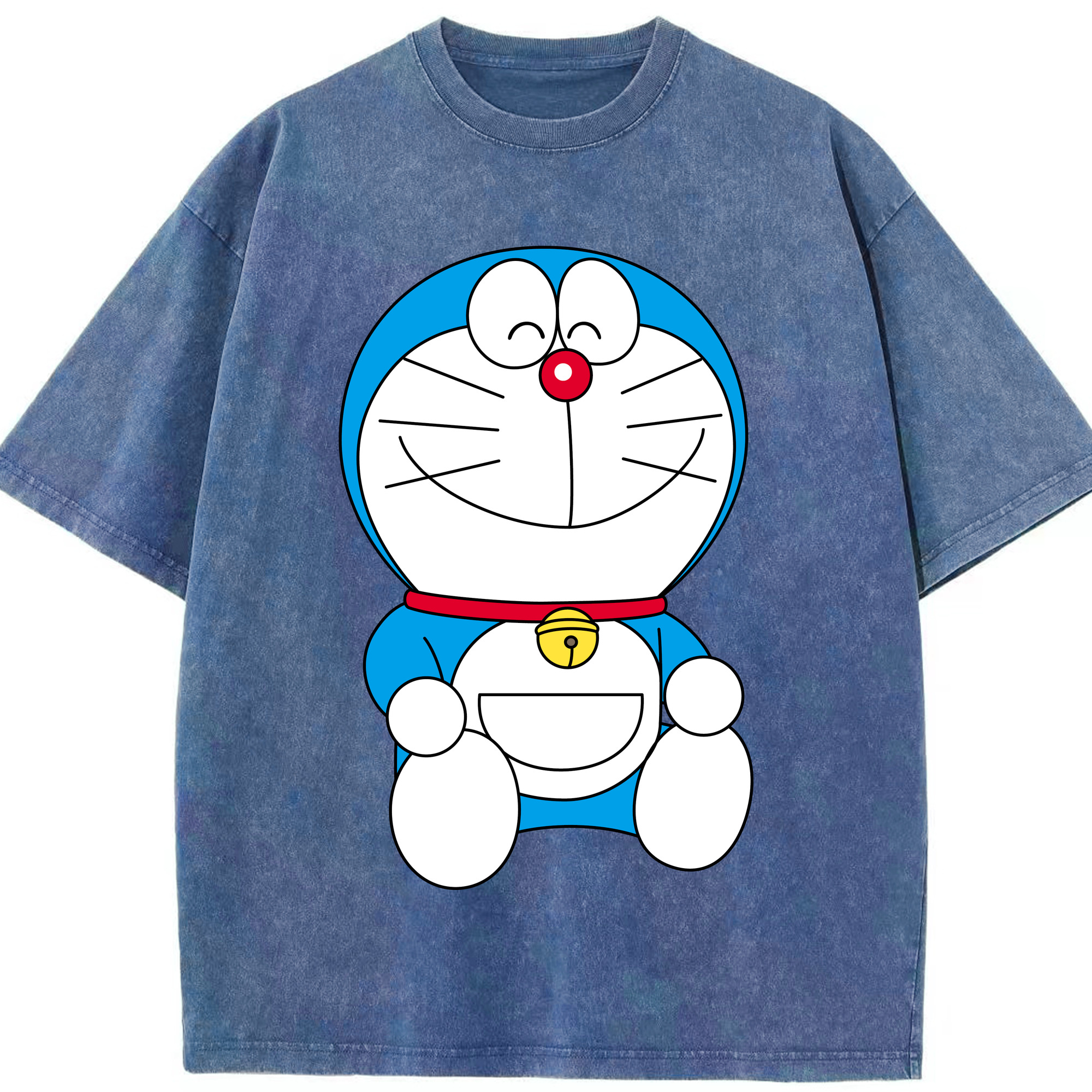 （画像用） ドラえもん Doraemon 綿100% ヴィンテージ風 半袖Tシャツ（フロントプリント）