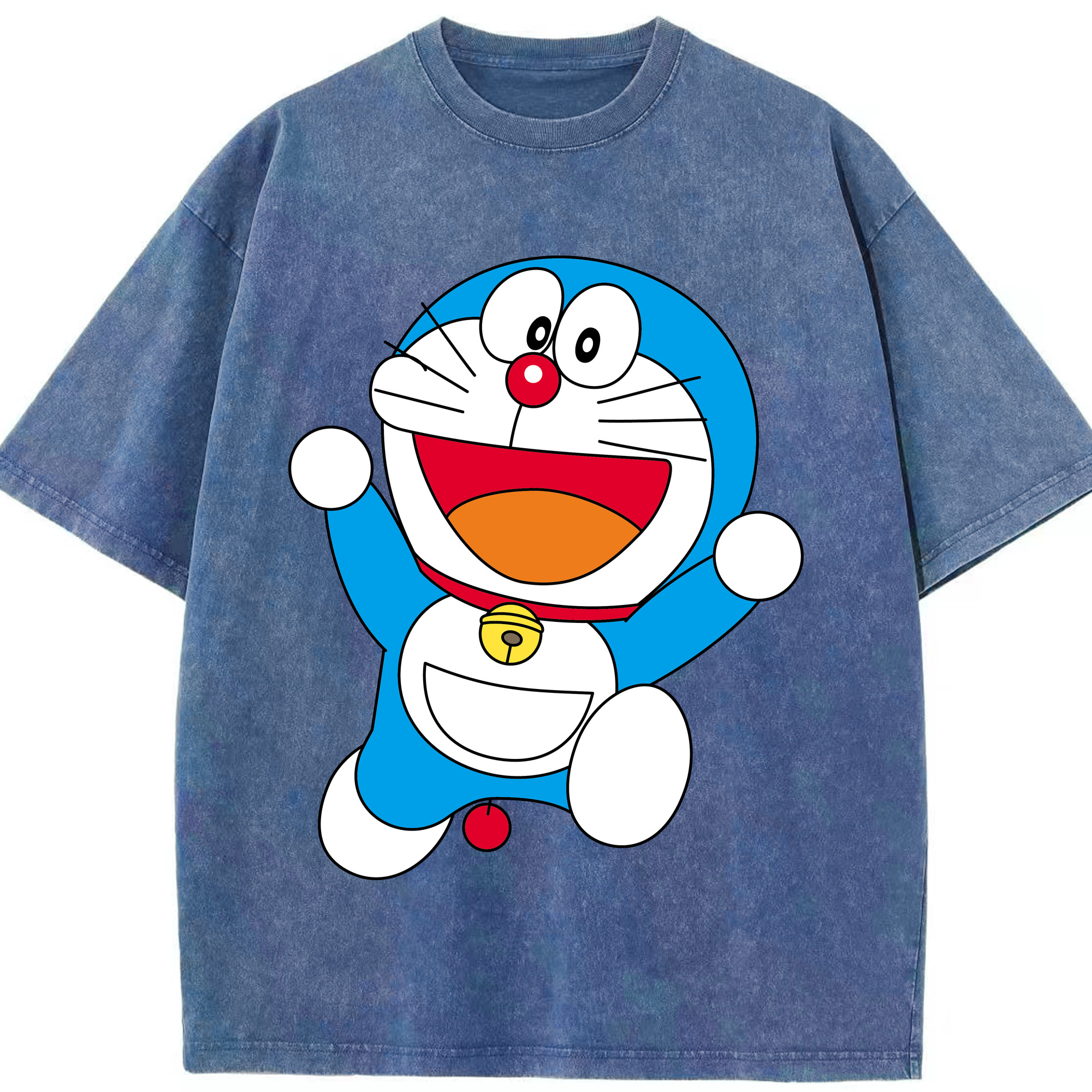 （画像用） ドラえもん Doraemon 綿100% ヴィンテージ風 半袖Tシャツ（フロントプリント）