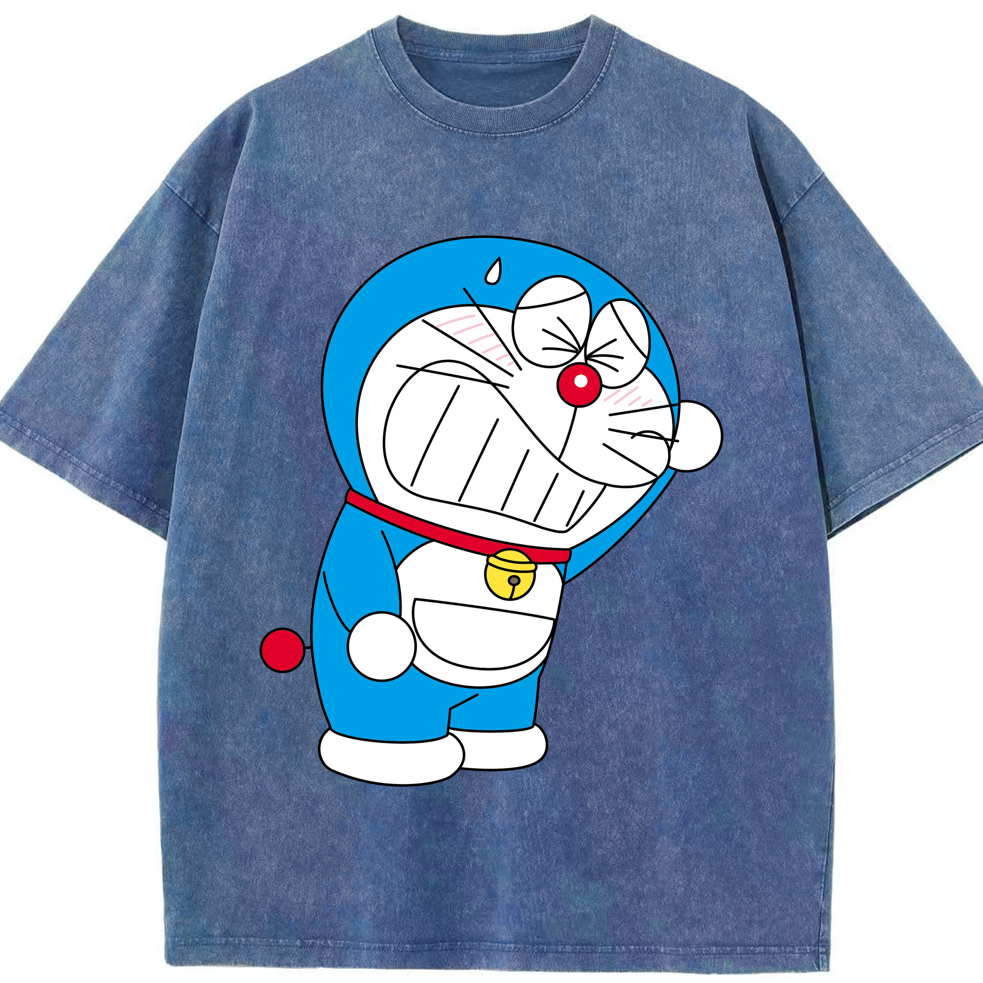 （画像用） ドラえもん Doraemon 綿100% ヴィンテージ風 半袖Tシャツ（フロントプリント）