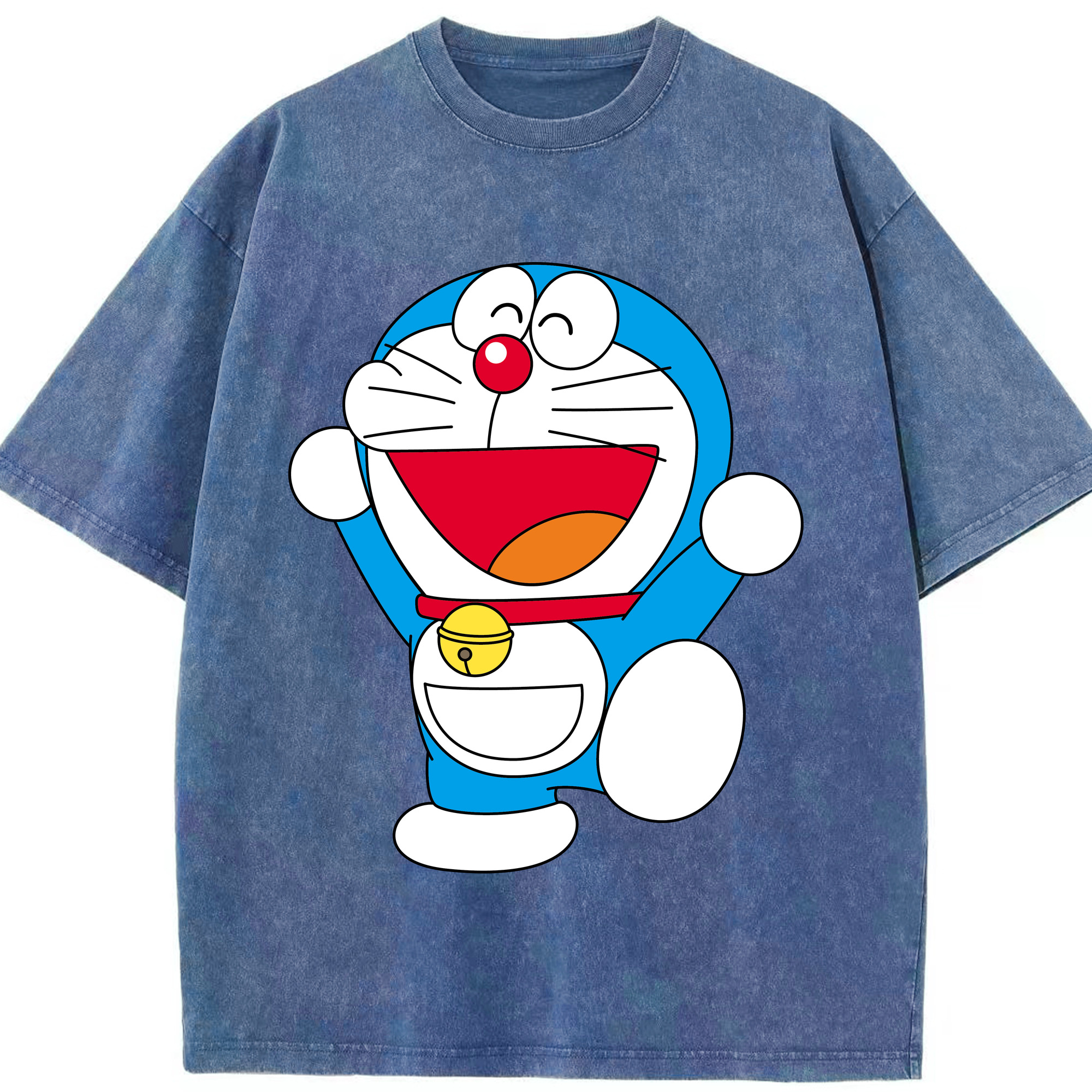 （画像用） ドラえもん Doraemon 綿100% ヴィンテージ風 半袖Tシャツ（フロントプリント）