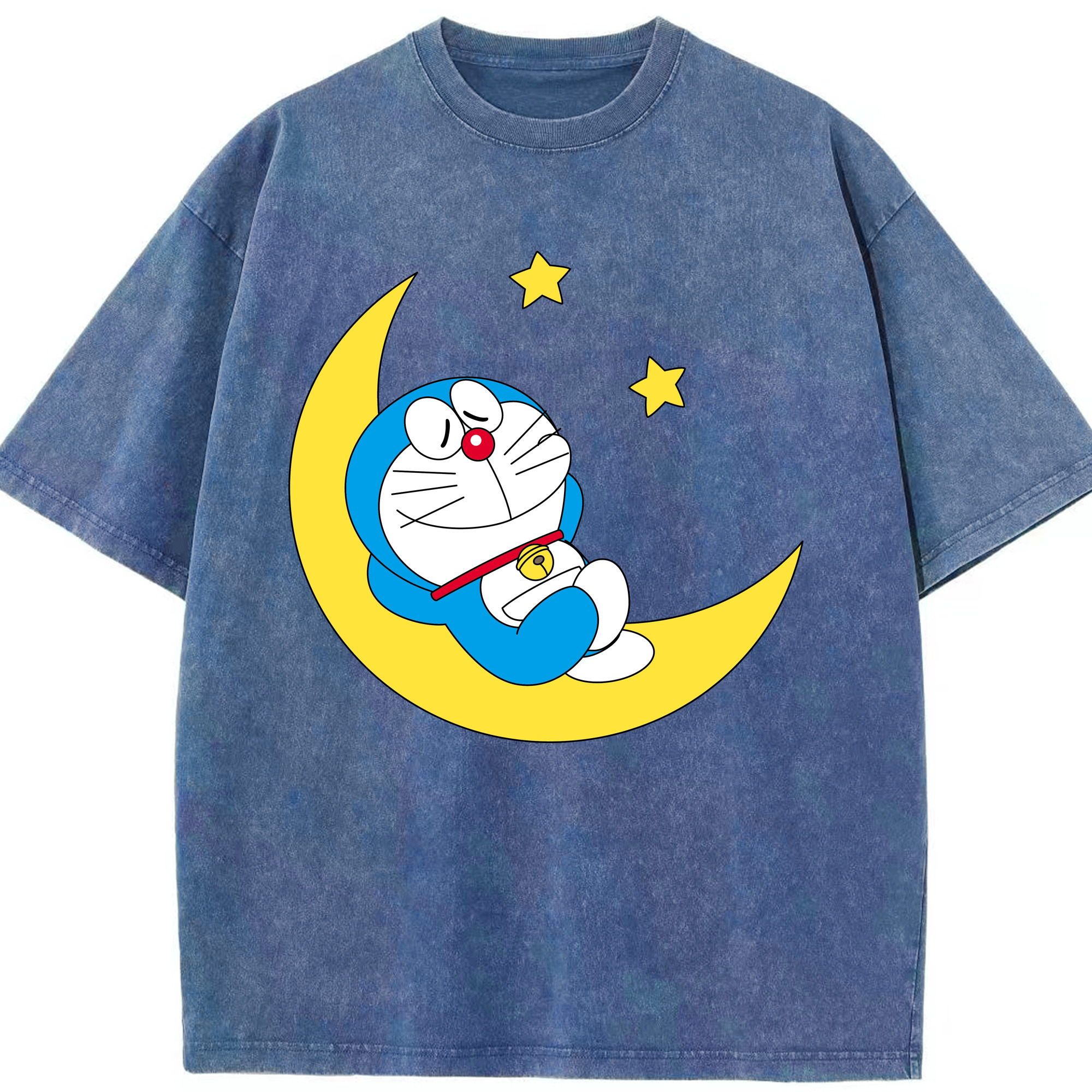 （画像用） ドラえもん Doraemon 綿100% ヴィンテージ風 半袖Tシャツ（フロントプリント）