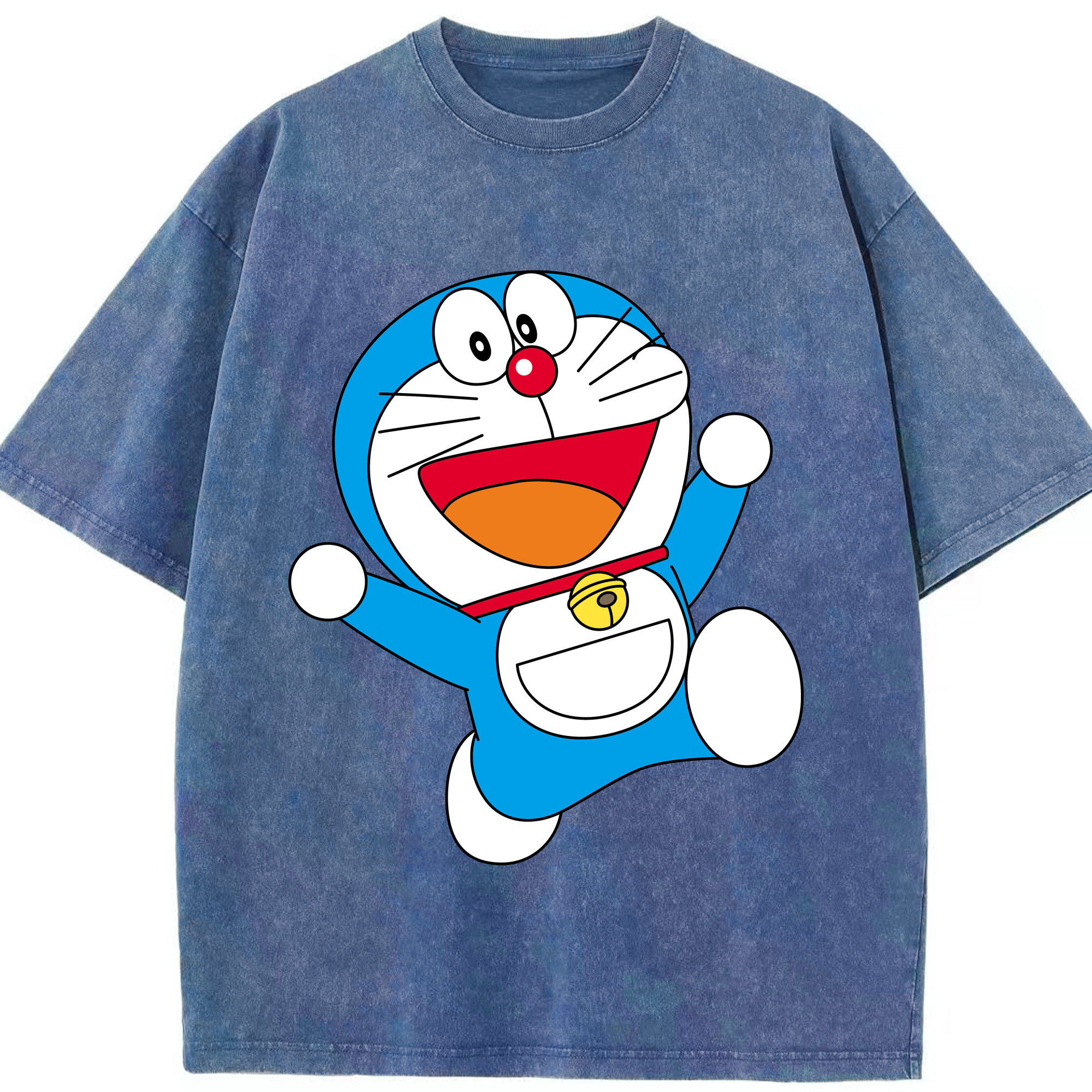 （画像用） ドラえもん Doraemon 綿100% ヴィンテージ風 半袖Tシャツ（フロントプリント）