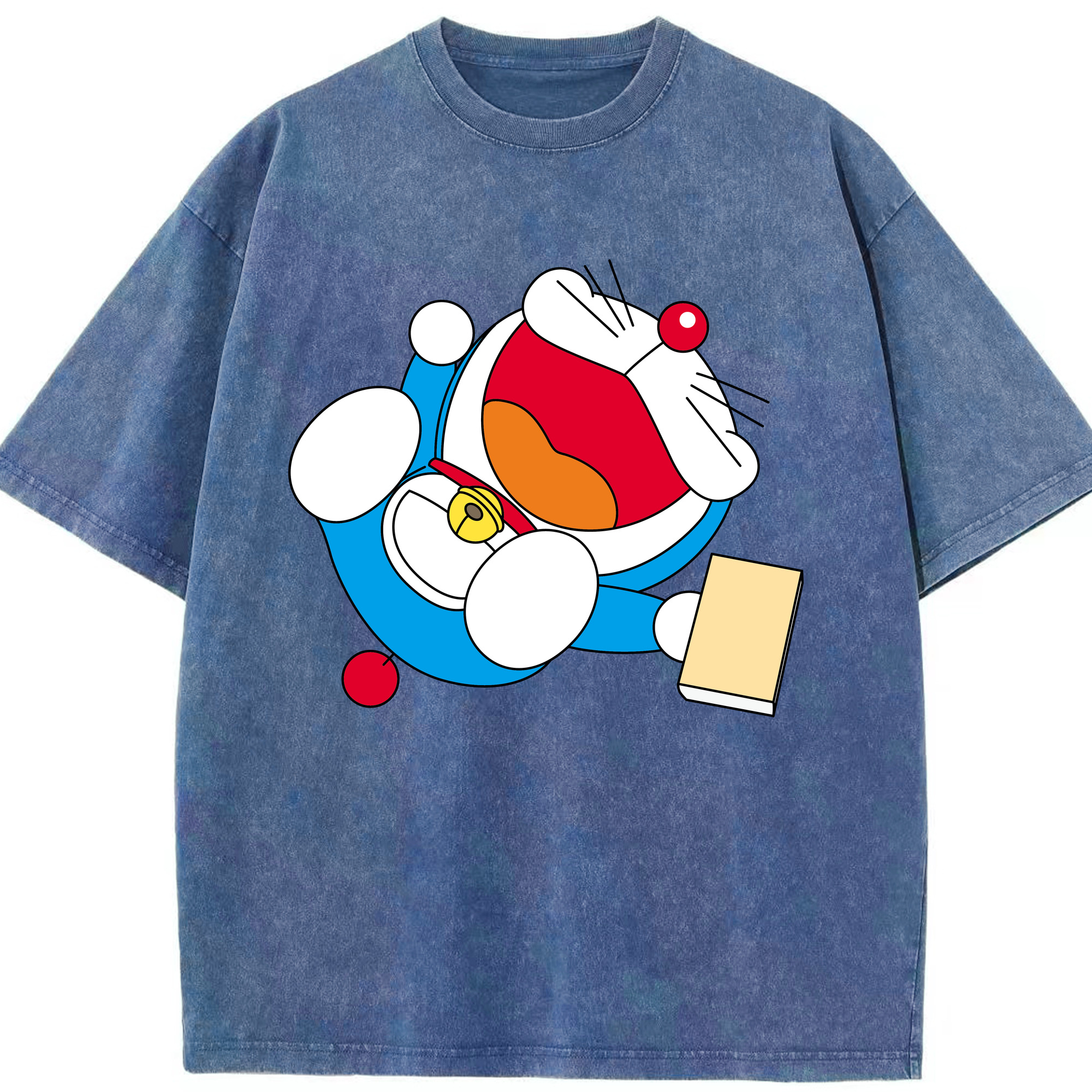 （画像用） ドラえもん Doraemon 綿100% ヴィンテージ風 半袖Tシャツ（フロントプリント）