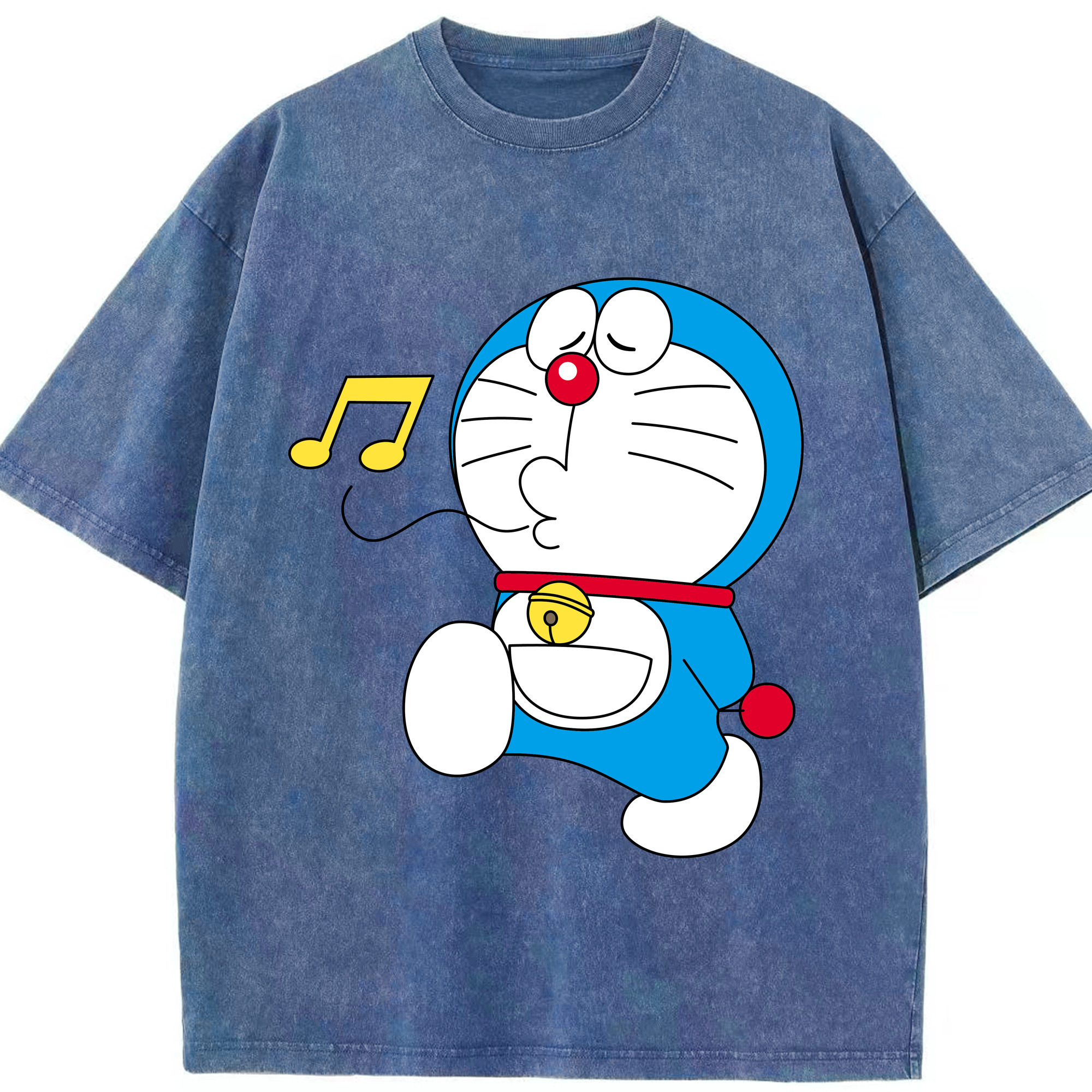 （画像用） ドラえもん Doraemon 綿100% ヴィンテージ風 半袖Tシャツ（フロントプリント）