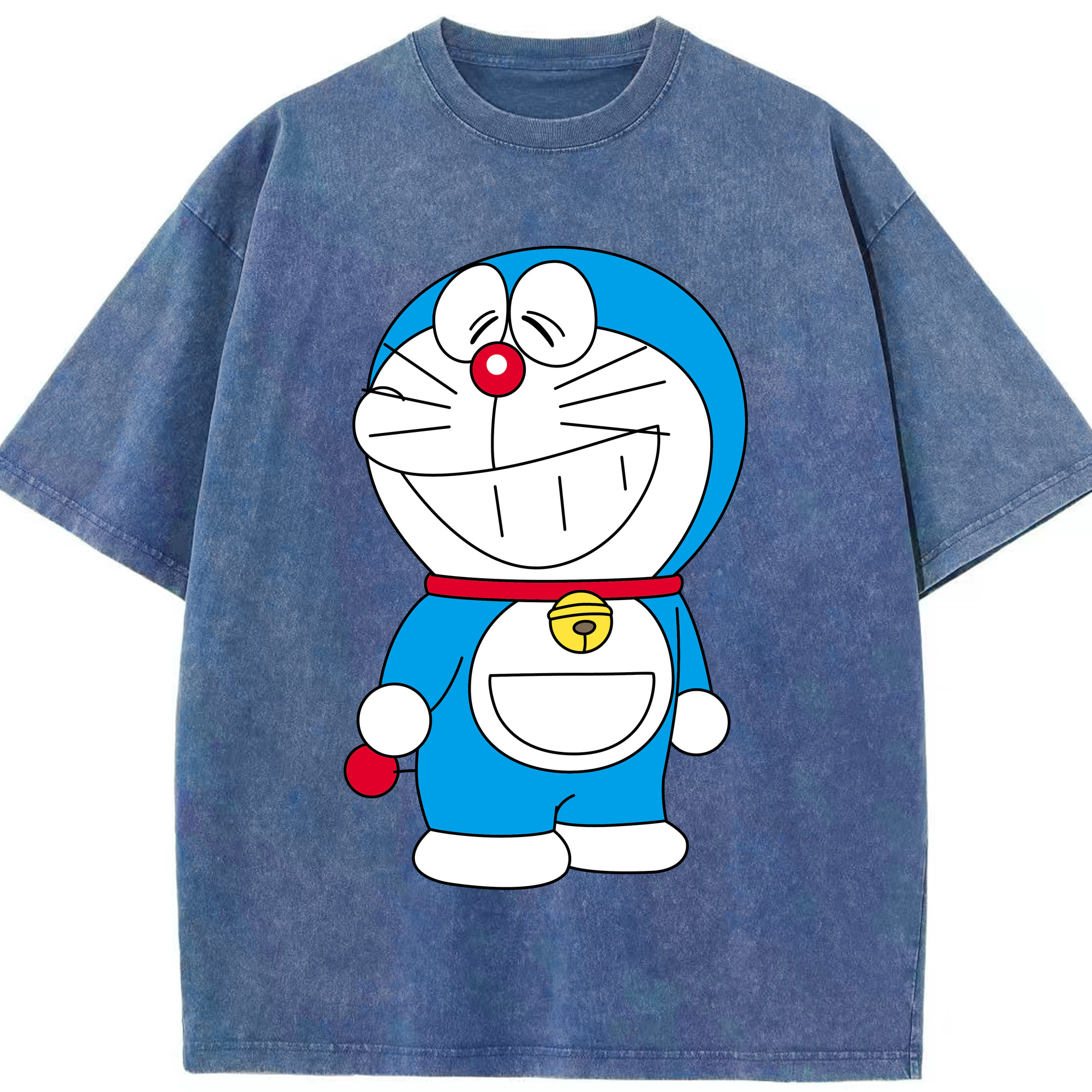 （画像用） ドラえもん Doraemon 綿100% ヴィンテージ風 半袖Tシャツ（フロントプリント）