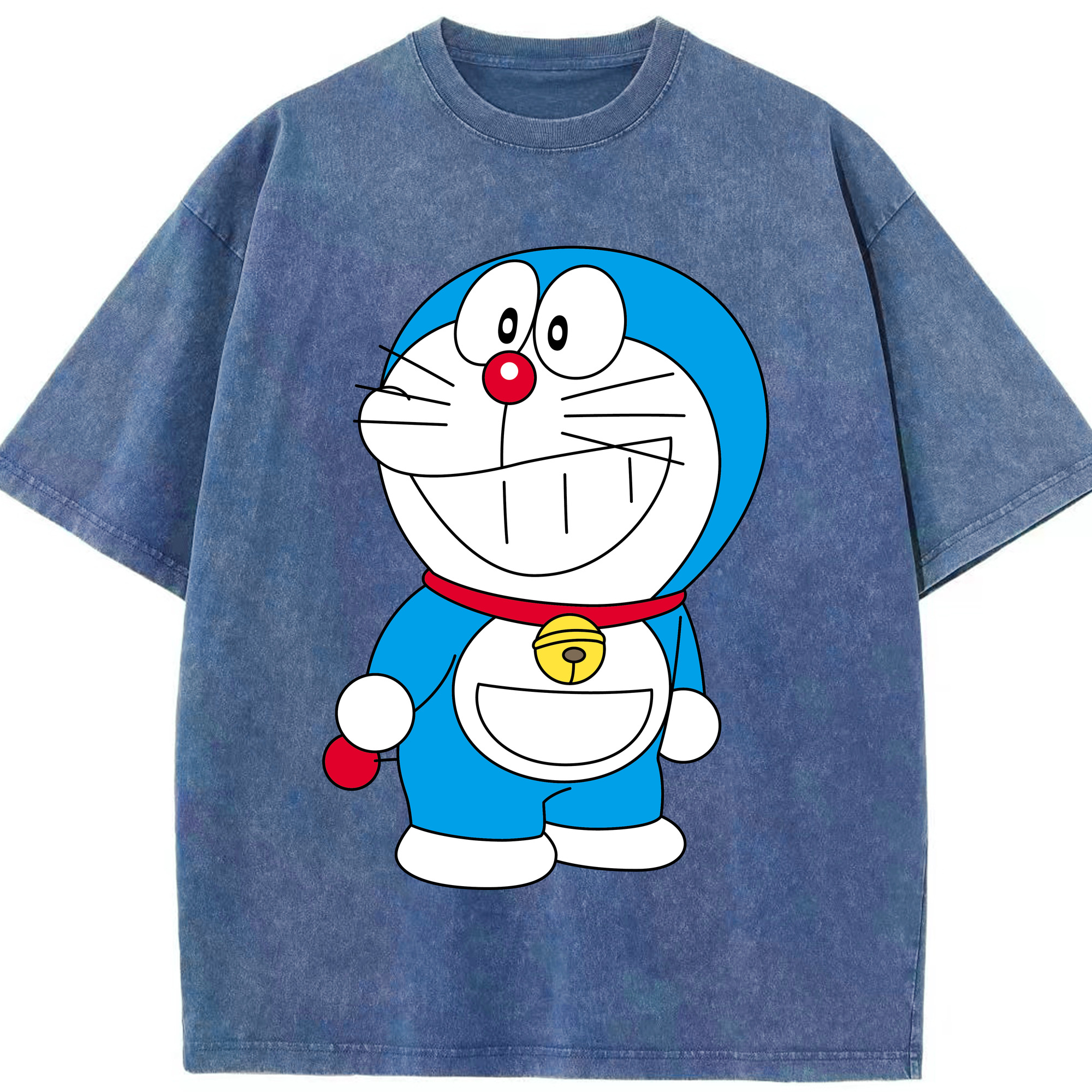 （画像用） ドラえもん Doraemon 綿100% ヴィンテージ風 半袖Tシャツ（フロントプリント）