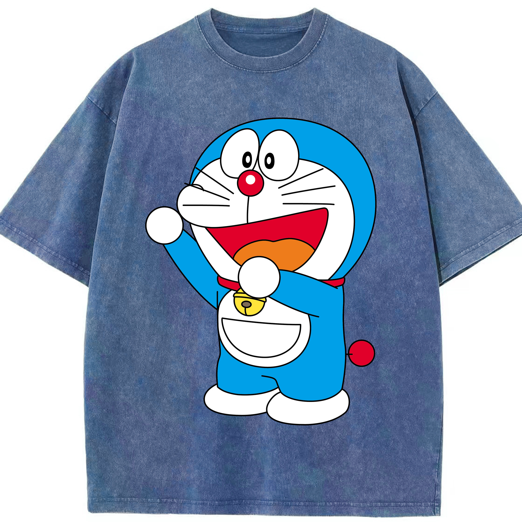 （画像用） ドラえもん Doraemon 綿100% ヴィンテージ風 半袖Tシャツ（フロントプリント）