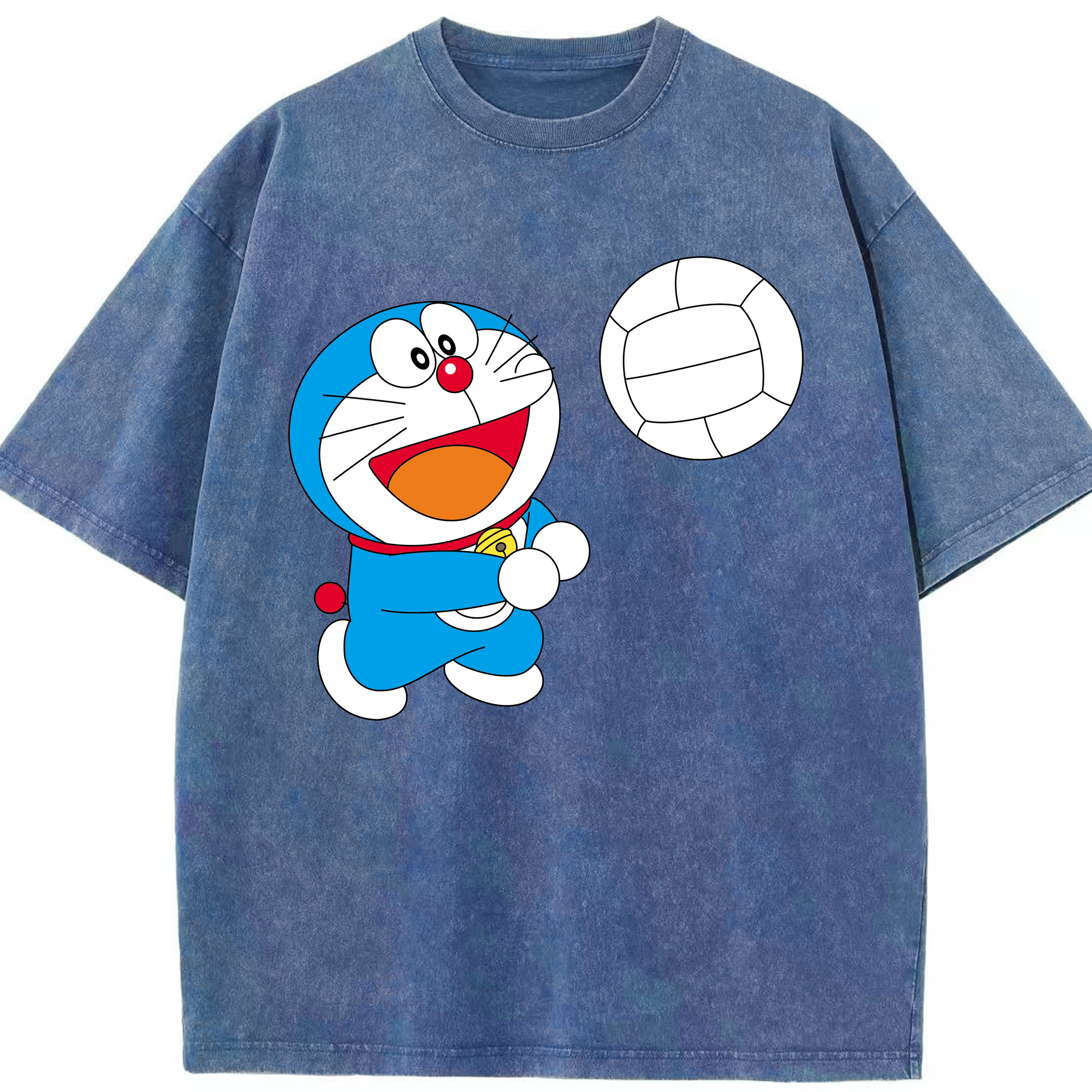 （画像用） ドラえもん Doraemon 綿100% ヴィンテージ風 半袖Tシャツ（フロントプリント）