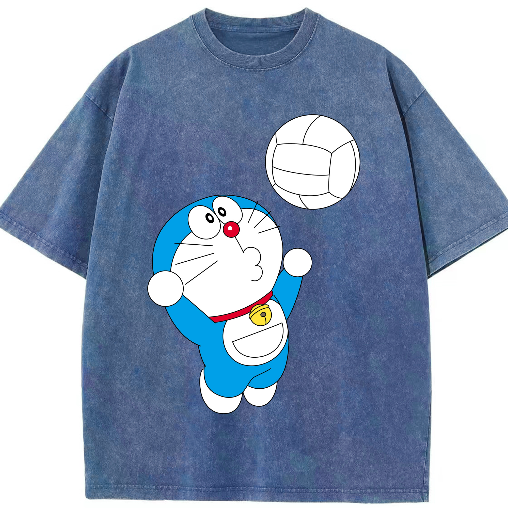（画像用） ドラえもん Doraemon 綿100% ヴィンテージ風 半袖Tシャツ（フロントプリント）