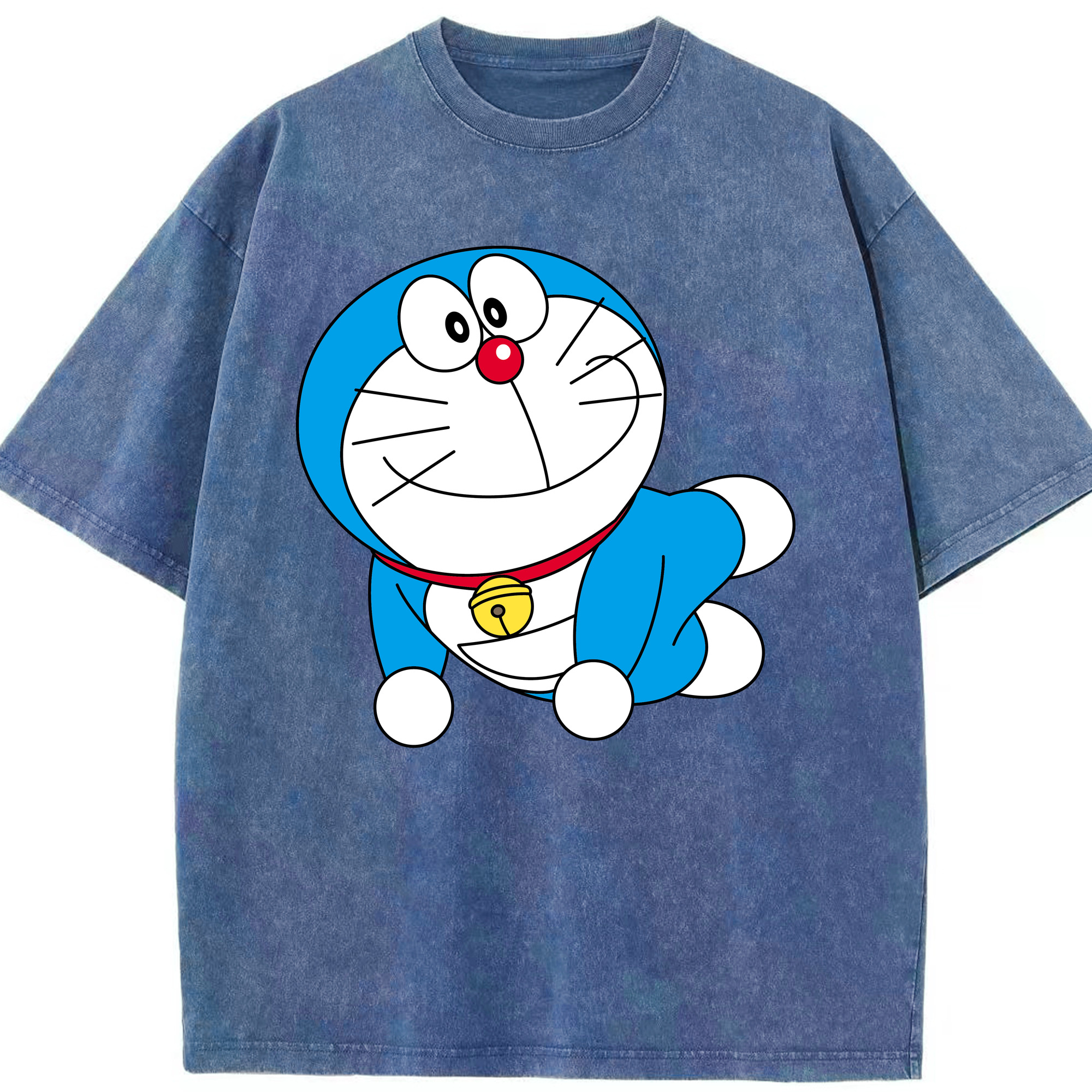 （画像用） ドラえもん Doraemon 綿100% ヴィンテージ風 半袖Tシャツ（フロントプリント）