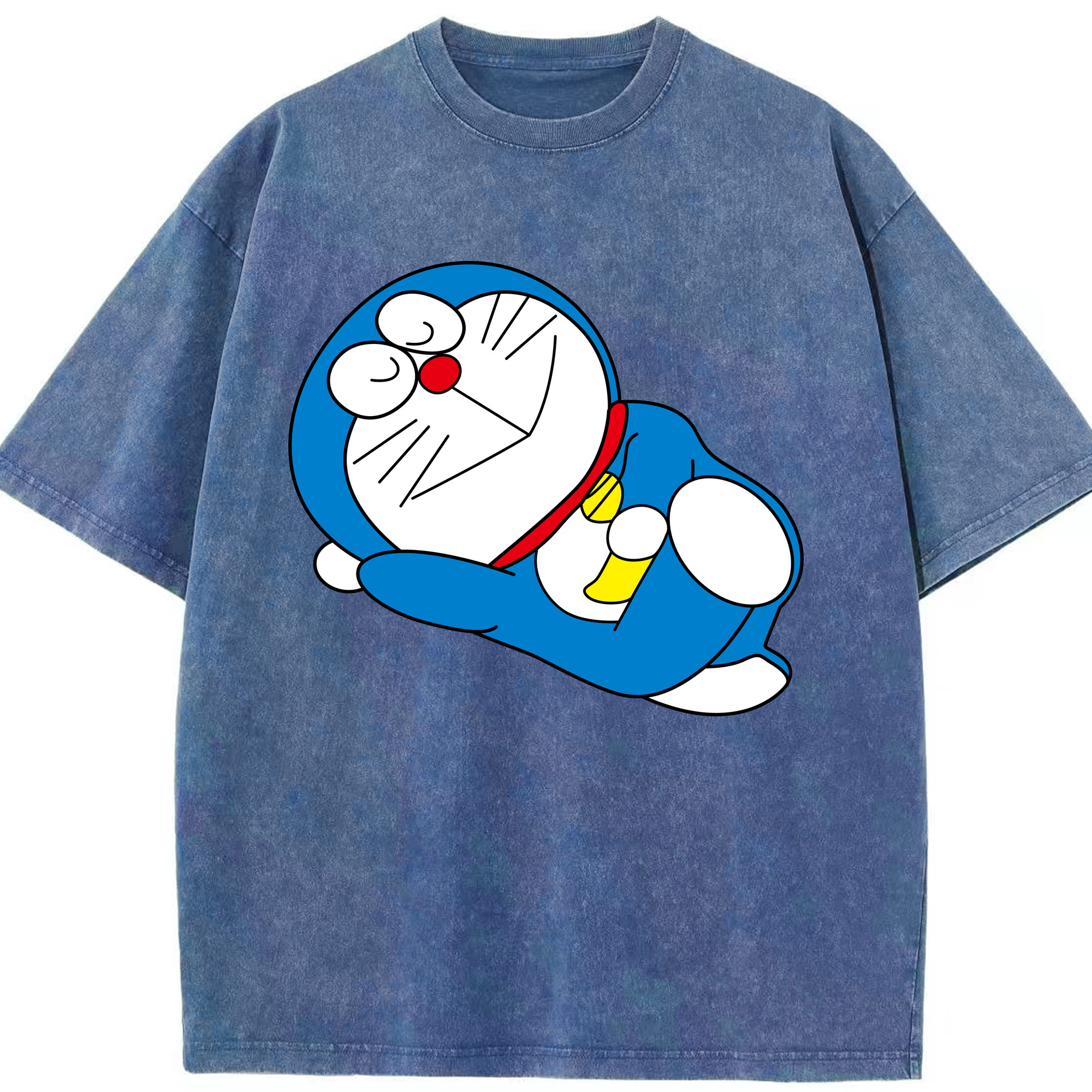 （画像用） ドラえもん Doraemon 綿100% ヴィンテージ風 半袖Tシャツ（フロントプリント）