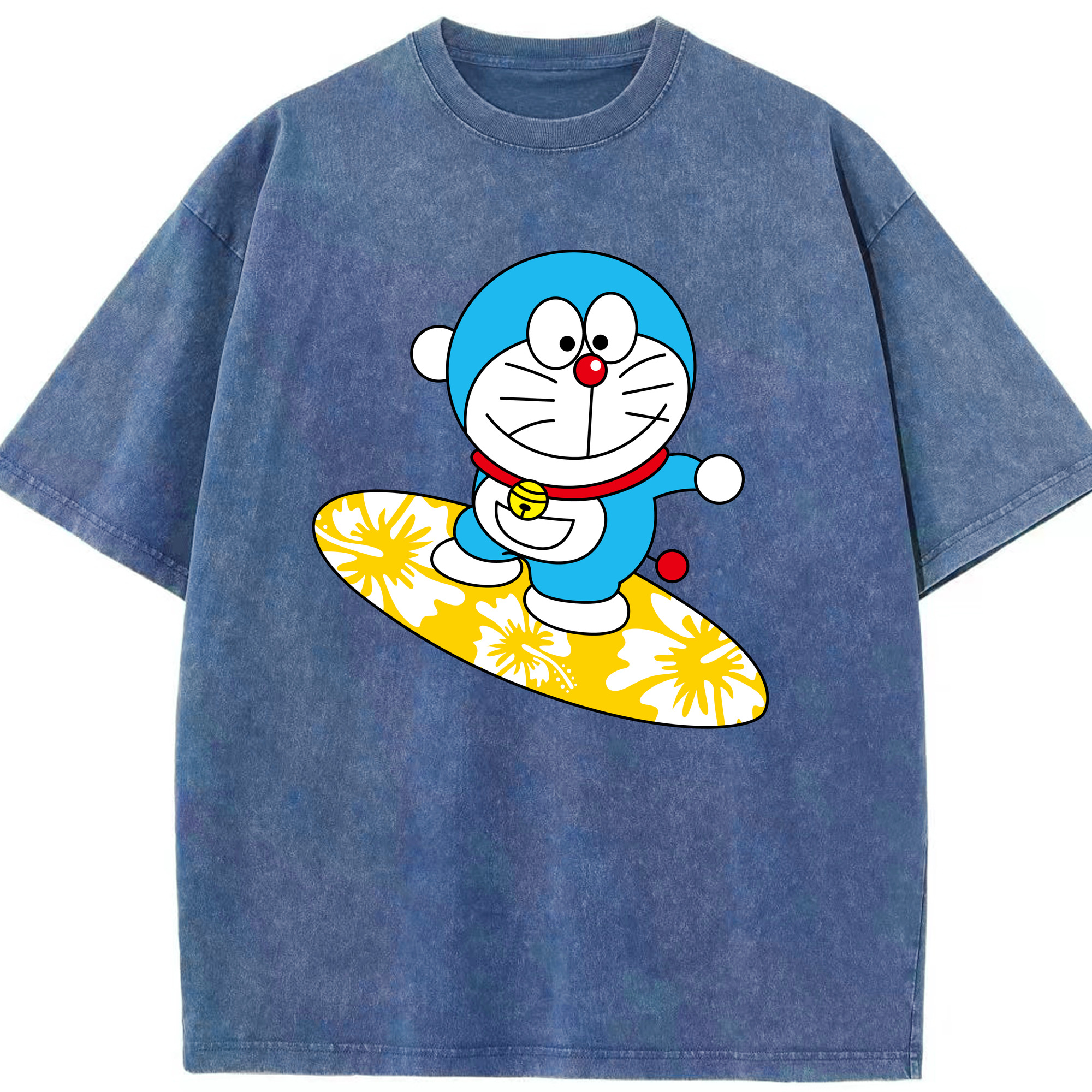 （画像用） ドラえもん Doraemon 綿100% ヴィンテージ風 半袖Tシャツ（フロントプリント）