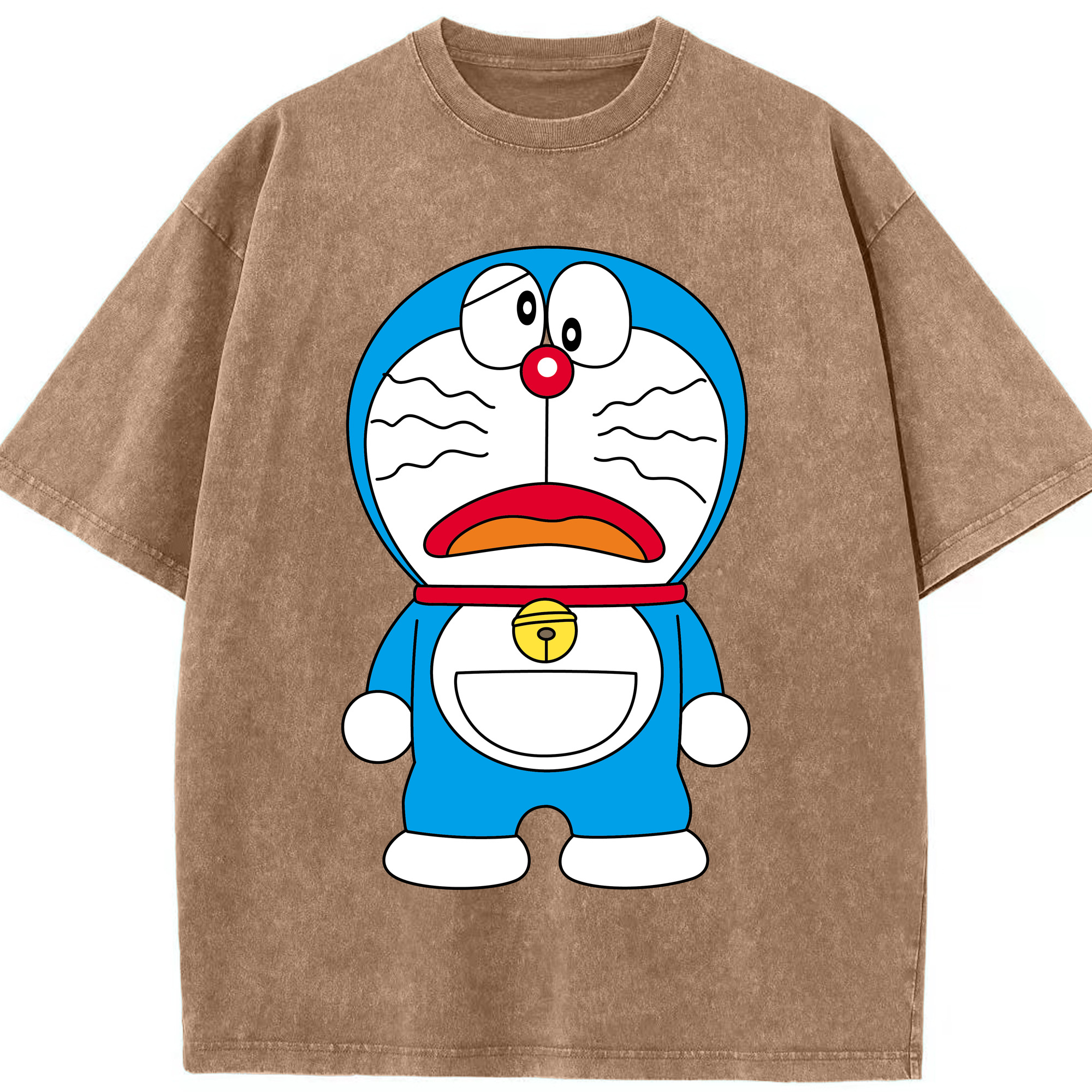 （画像用） ドラえもん Doraemon 綿100% ヴィンテージ風 半袖Tシャツ（フロントプリント）