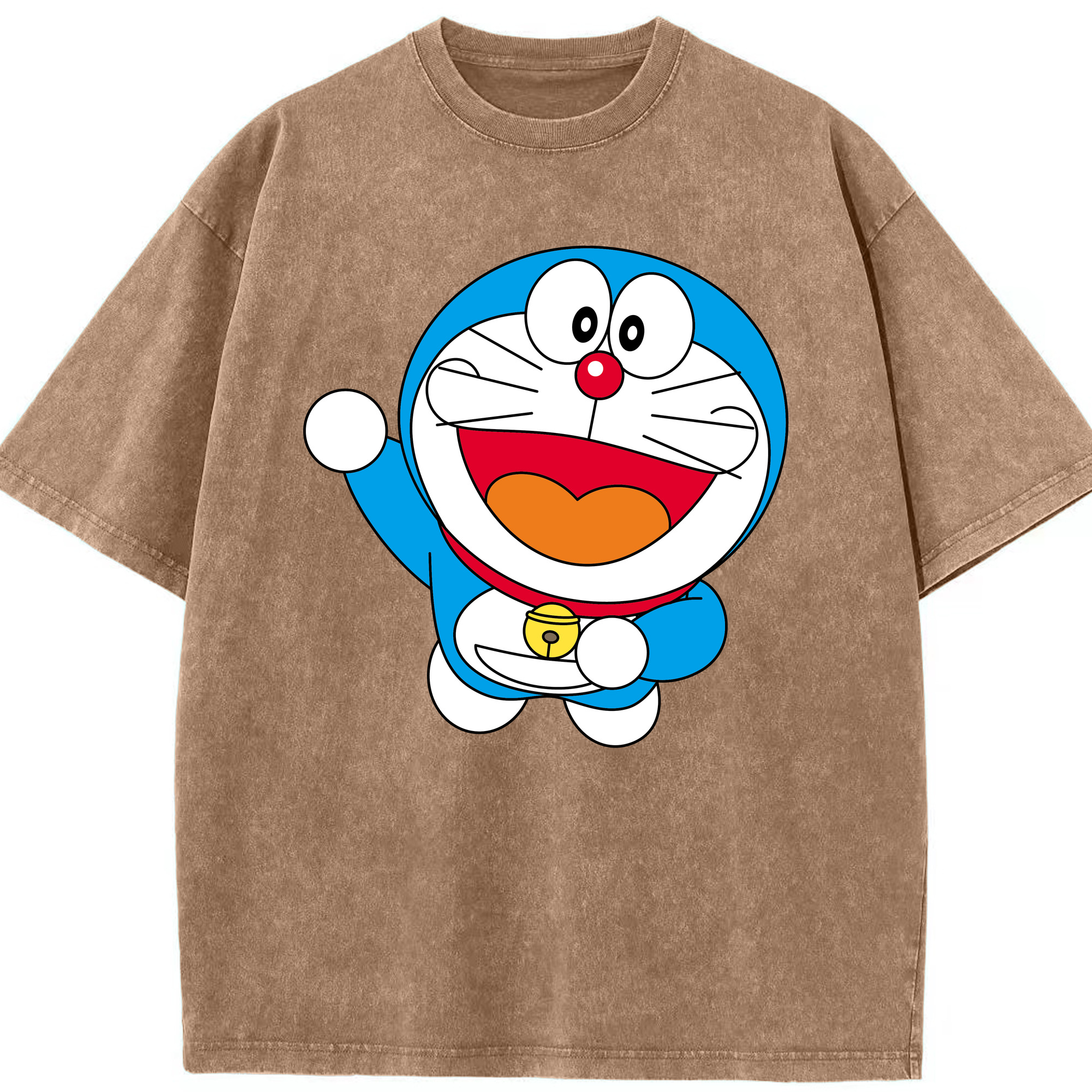 （画像用） ドラえもん Doraemon 綿100% ヴィンテージ風 半袖Tシャツ（フロントプリント）