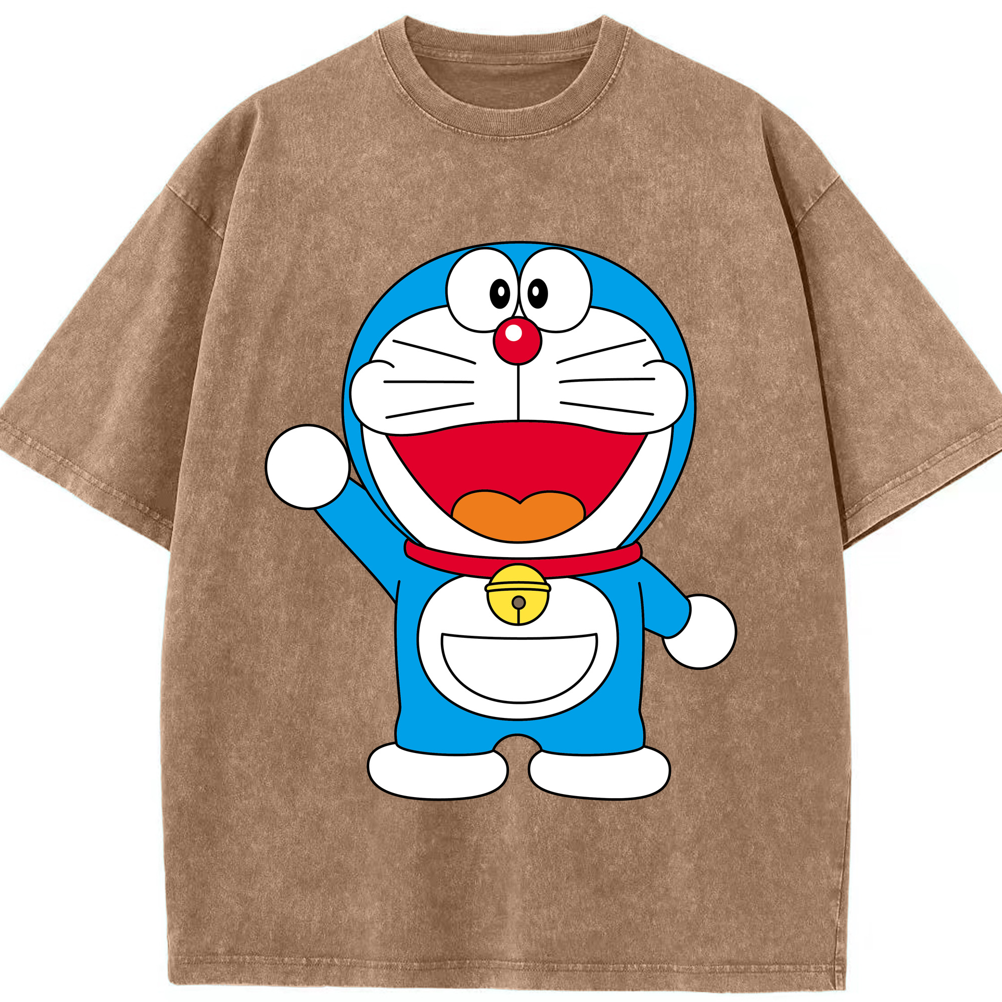 （画像用） ドラえもん Doraemon 綿100% ヴィンテージ風 半袖Tシャツ（フロントプリント）