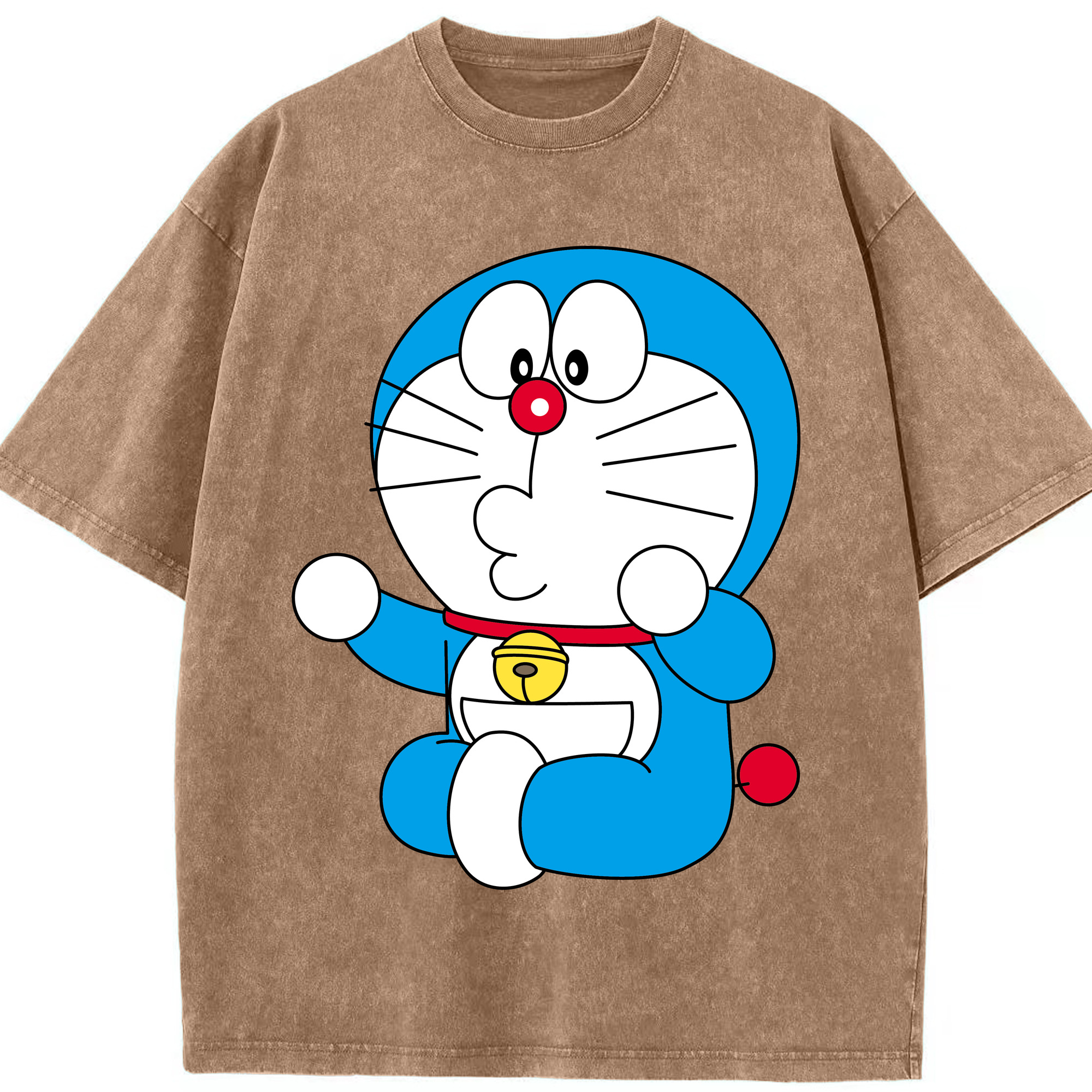 （画像用） ドラえもん Doraemon 綿100% ヴィンテージ風 半袖Tシャツ（フロントプリント）