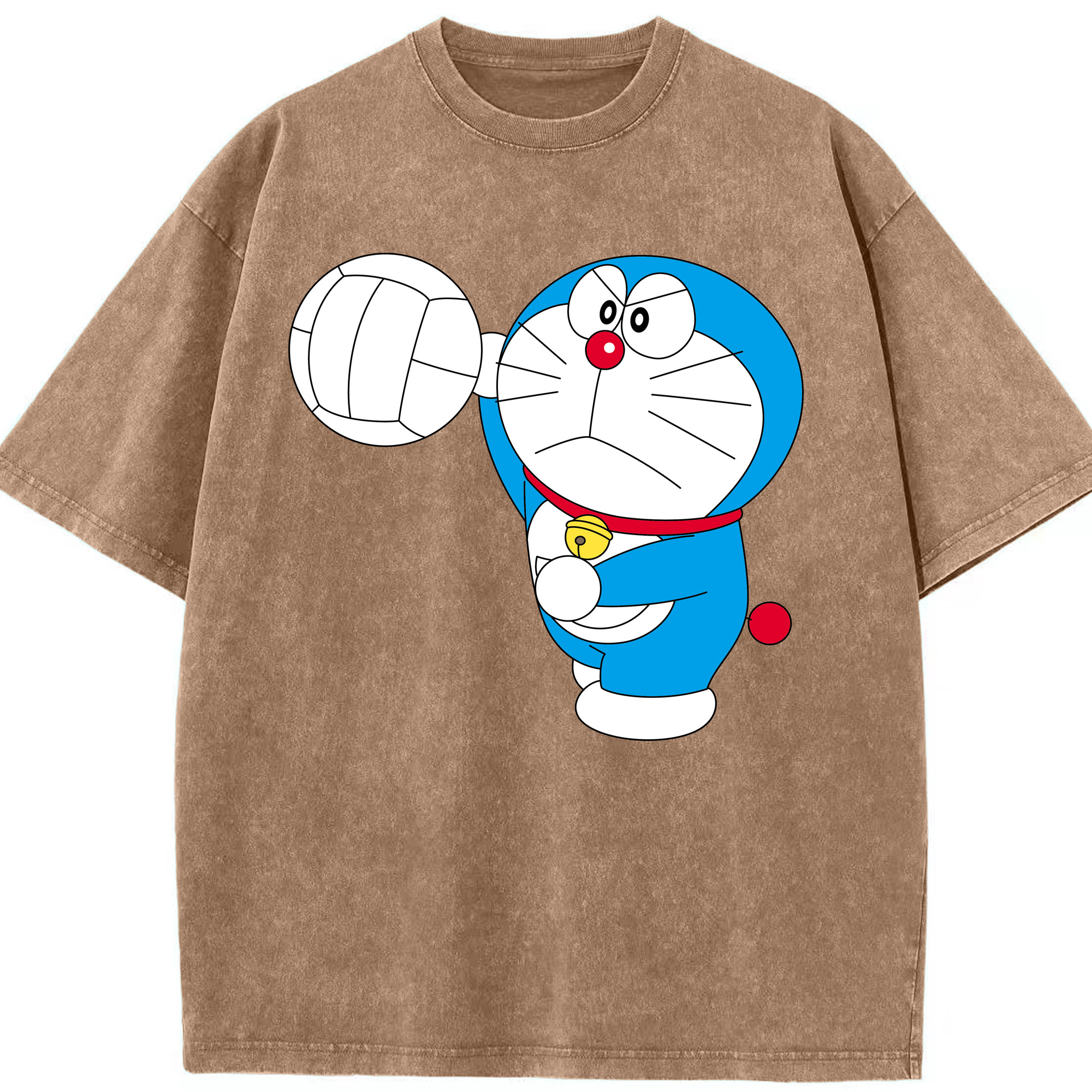 （画像用） ドラえもん Doraemon 綿100% ヴィンテージ風 半袖Tシャツ（フロントプリント）