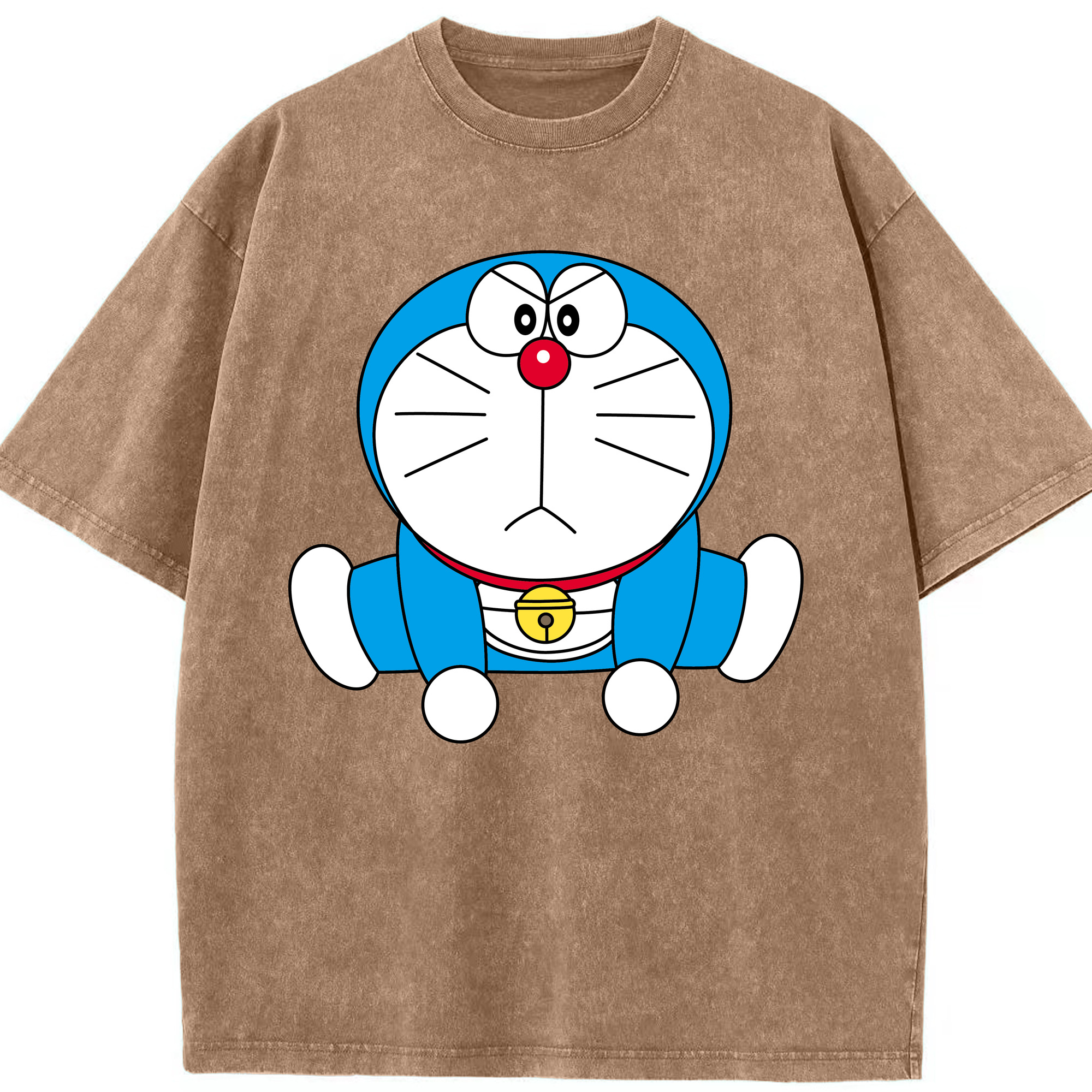 （画像用） ドラえもん Doraemon 綿100% ヴィンテージ風 半袖Tシャツ（フロントプリント）