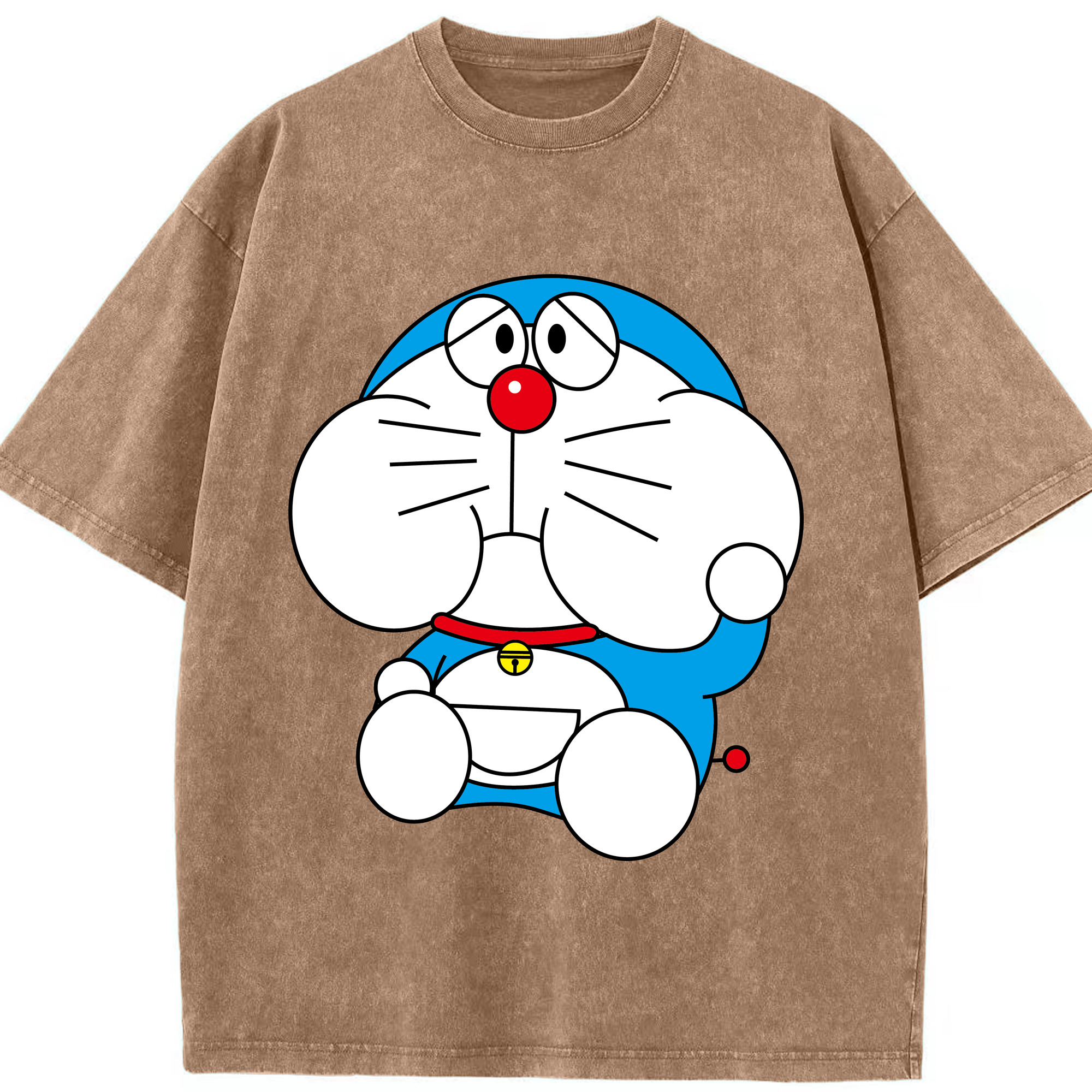 （画像用） ドラえもん Doraemon 綿100% ヴィンテージ風 半袖Tシャツ（フロントプリント）
