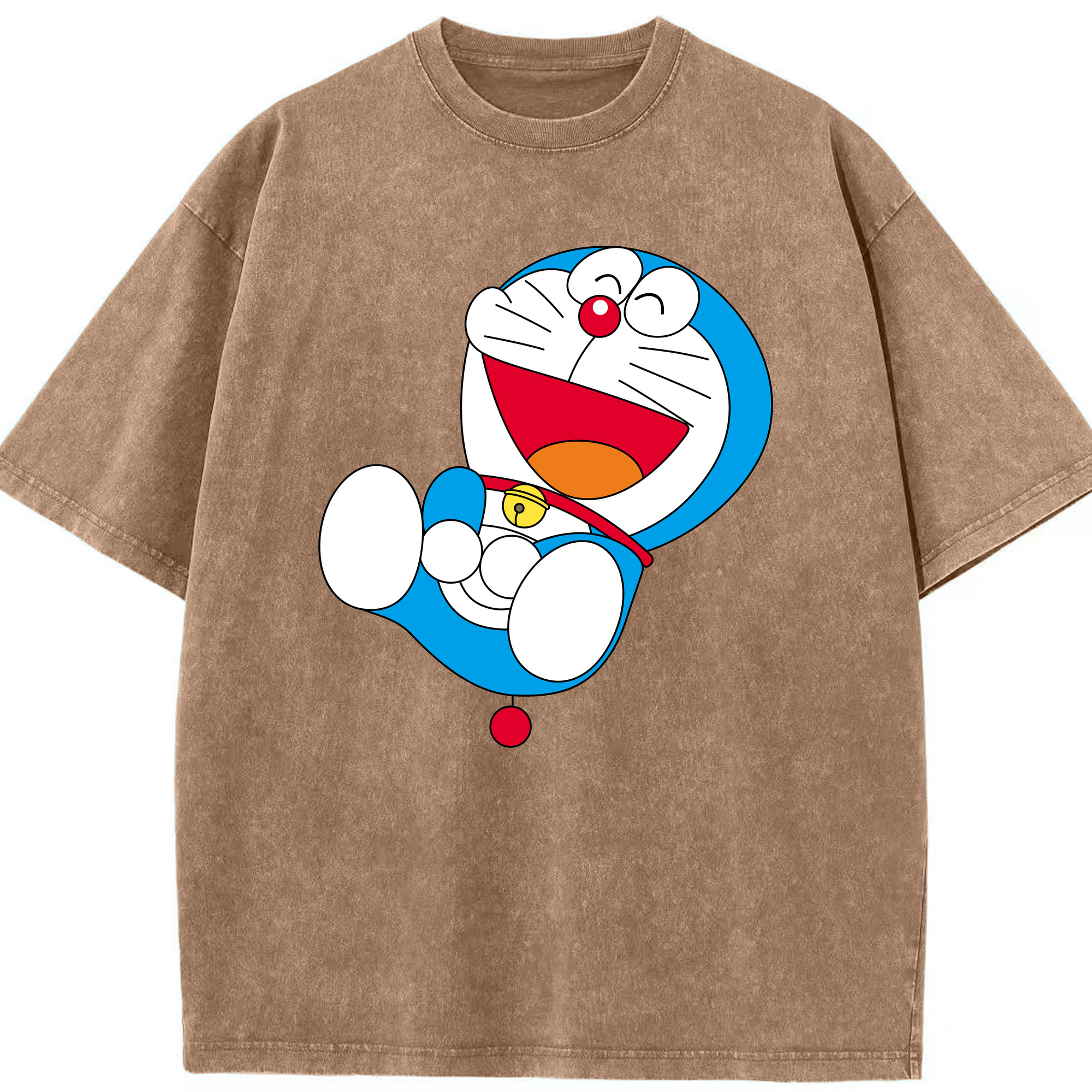 （画像用） ドラえもん Doraemon 綿100% ヴィンテージ風 半袖Tシャツ（フロントプリント）