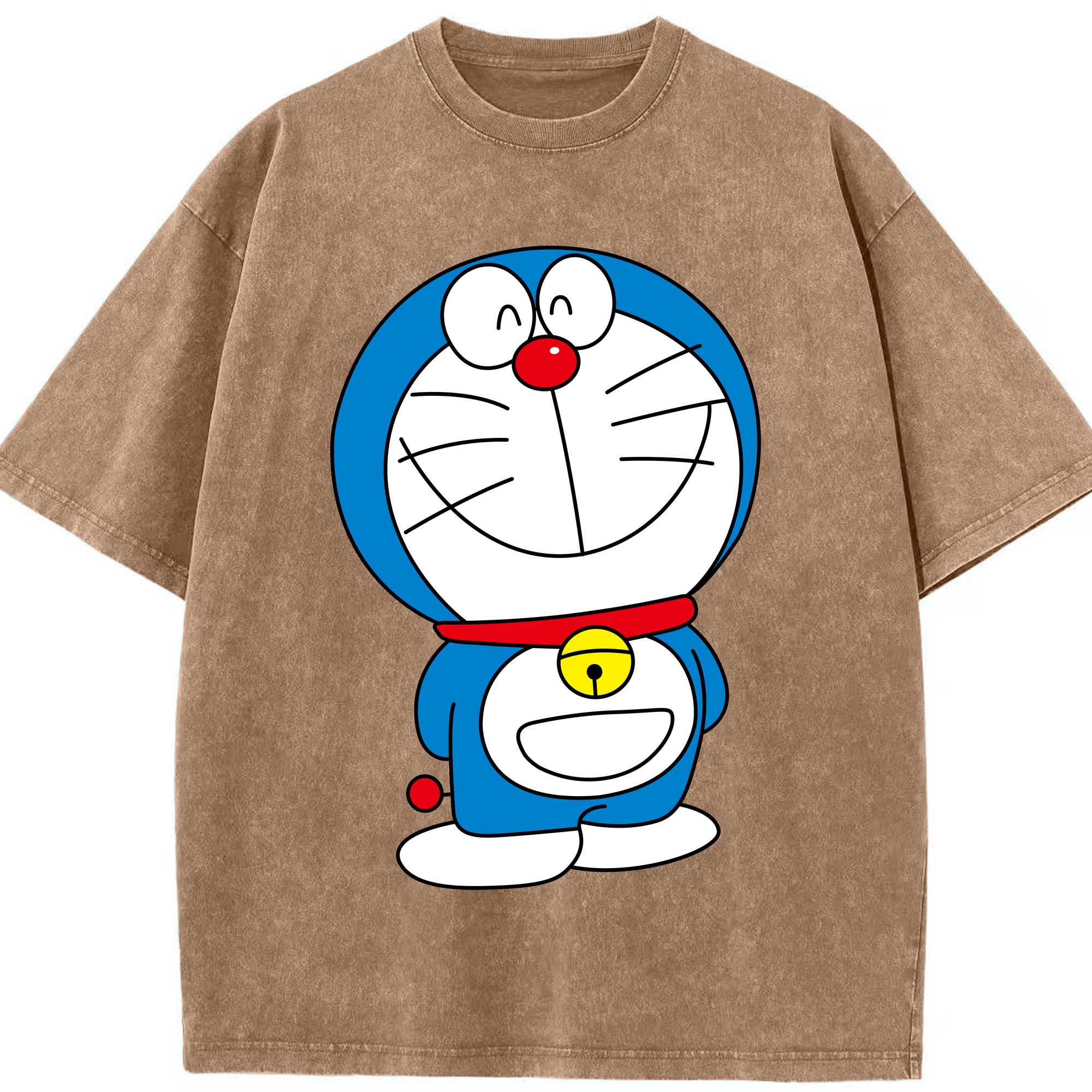 （画像用） ドラえもん Doraemon 綿100% ヴィンテージ風 半袖Tシャツ（フロントプリント）