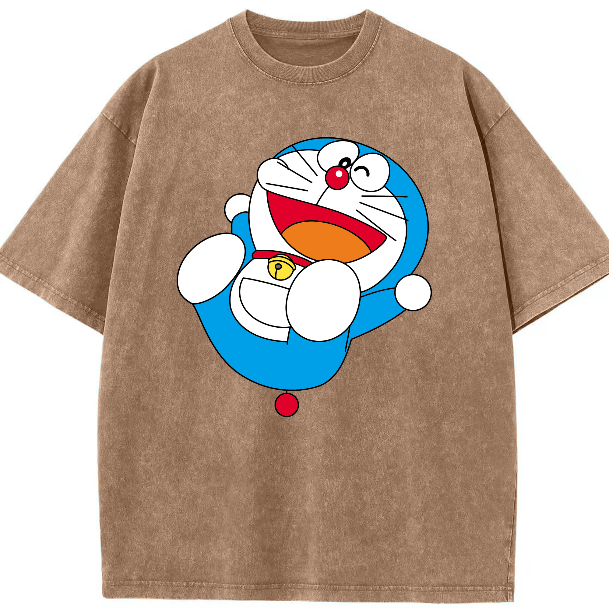 （画像用） ドラえもん Doraemon 綿100% ヴィンテージ風 半袖Tシャツ（フロントプリント）