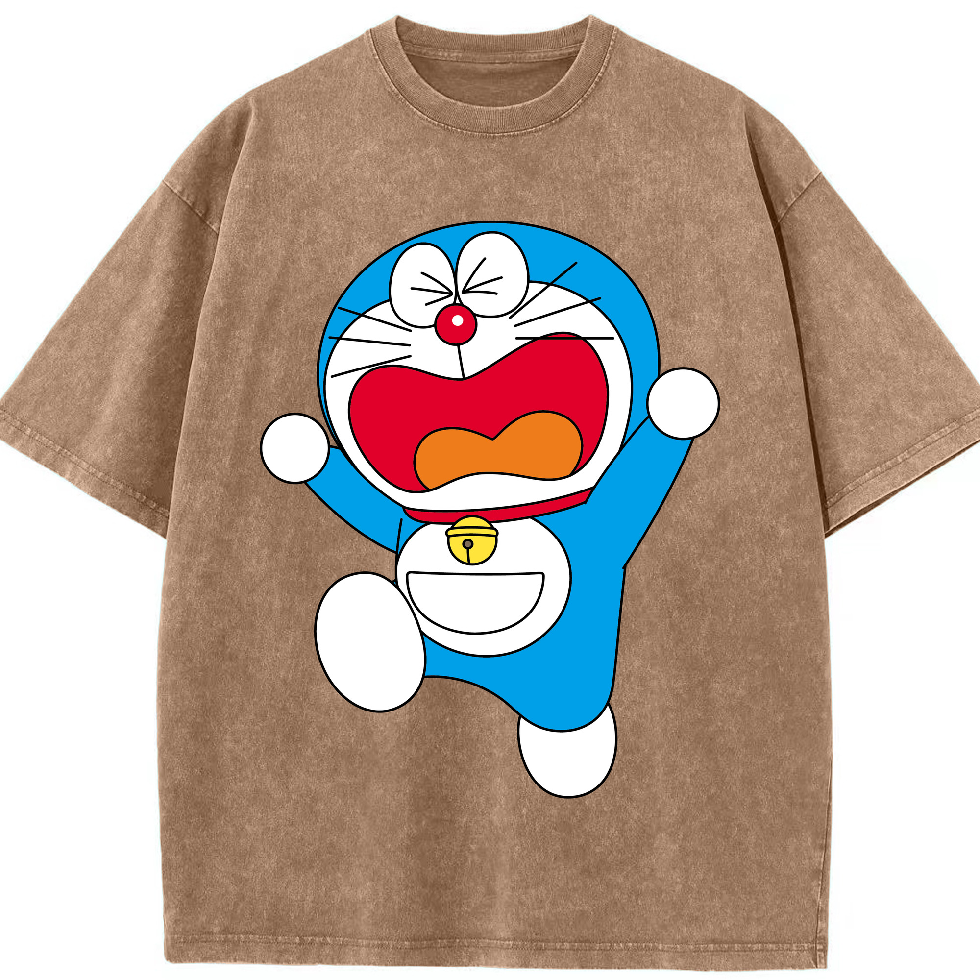 （画像用） ドラえもん Doraemon 綿100% ヴィンテージ風 半袖Tシャツ（フロントプリント）