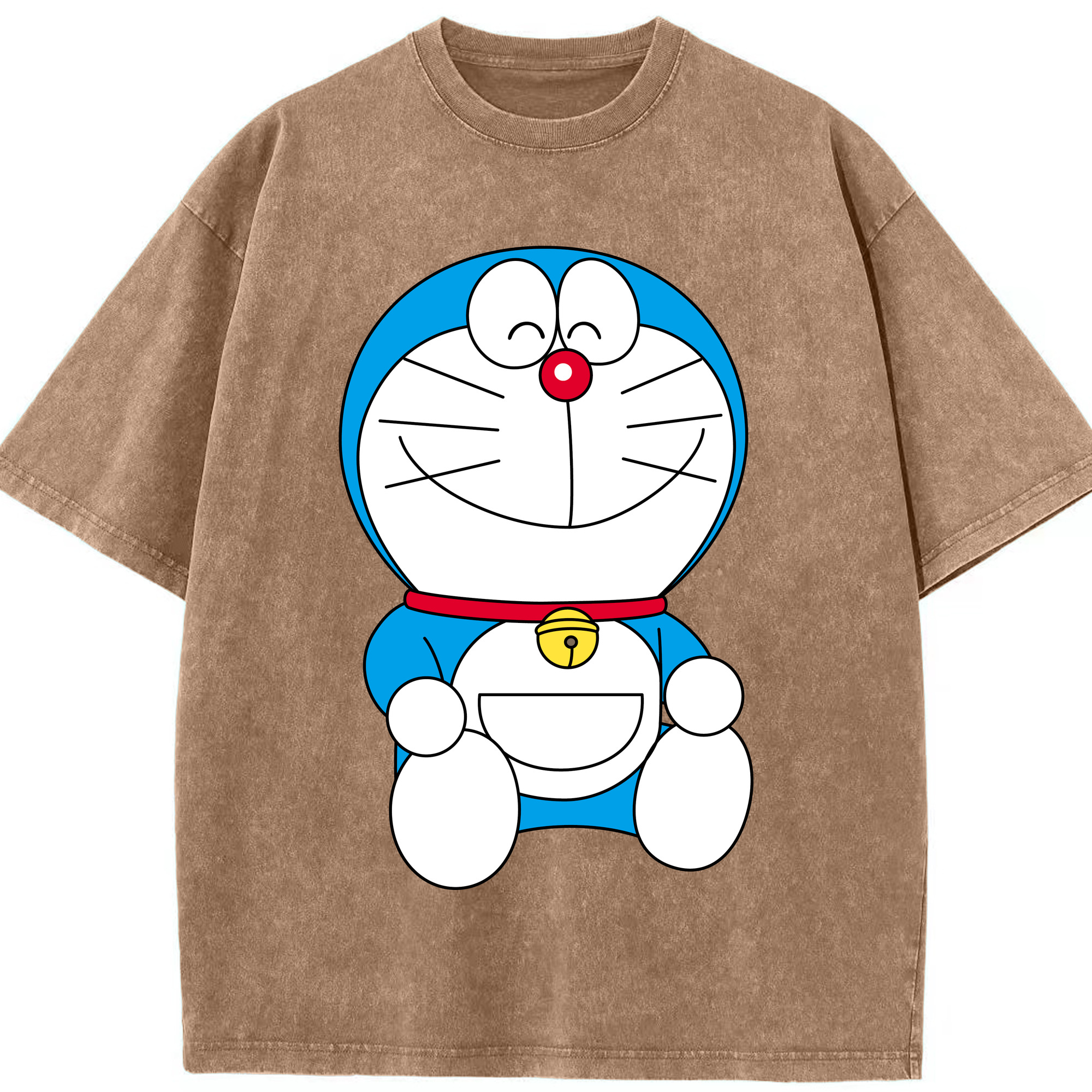 （画像用） ドラえもん Doraemon 綿100% ヴィンテージ風 半袖Tシャツ（フロントプリント）