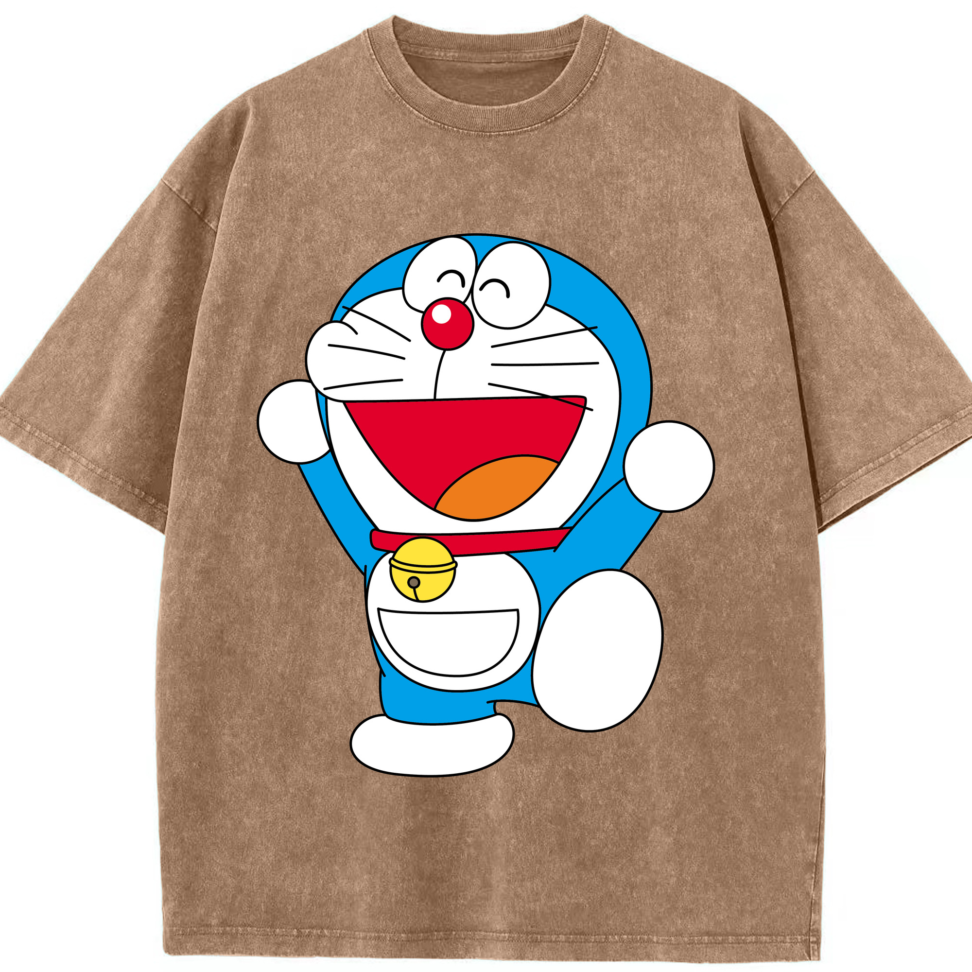 （画像用） ドラえもん Doraemon 綿100% ヴィンテージ風 半袖Tシャツ（フロントプリント）