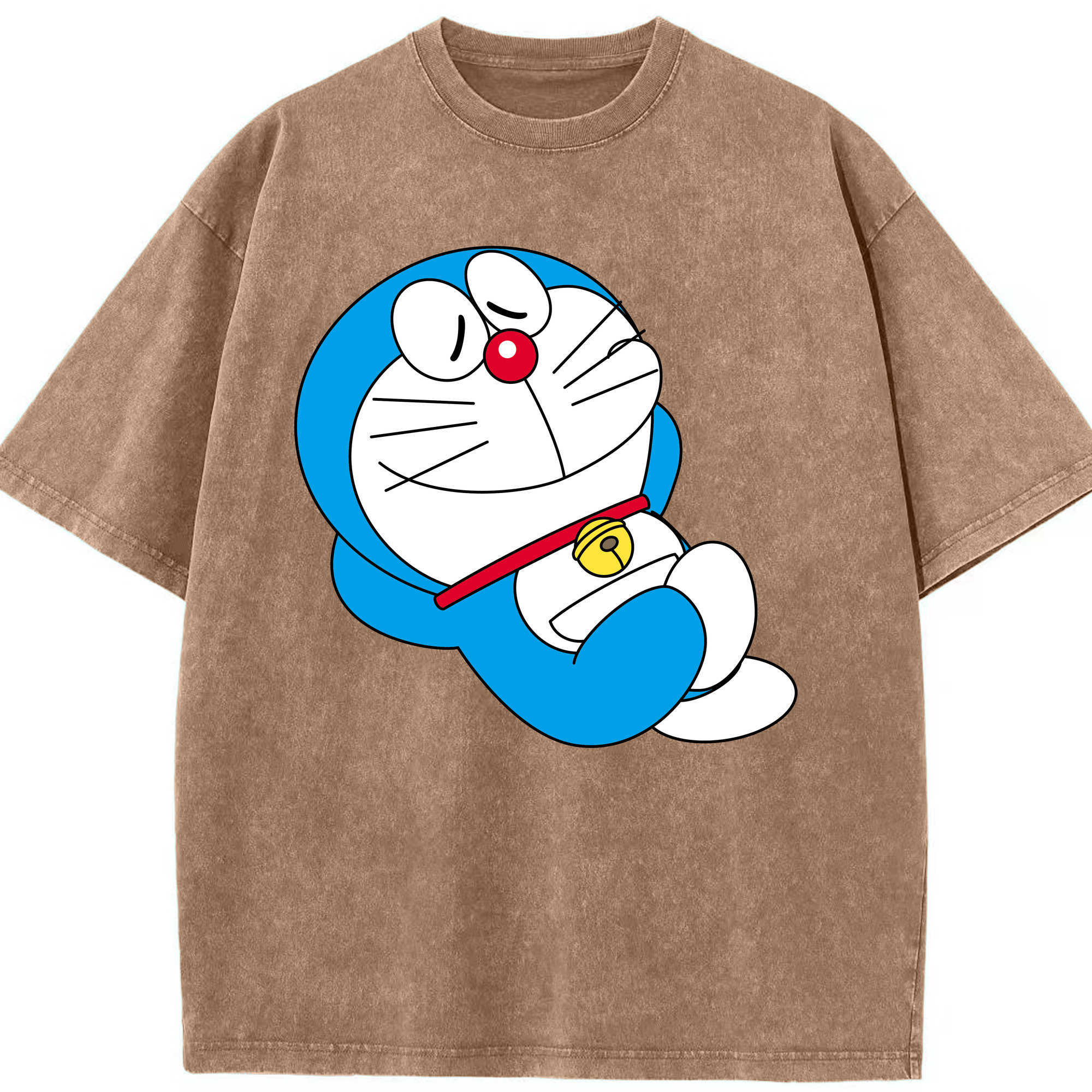 （画像用） ドラえもん Doraemon 綿100% ヴィンテージ風 半袖Tシャツ（フロントプリント）