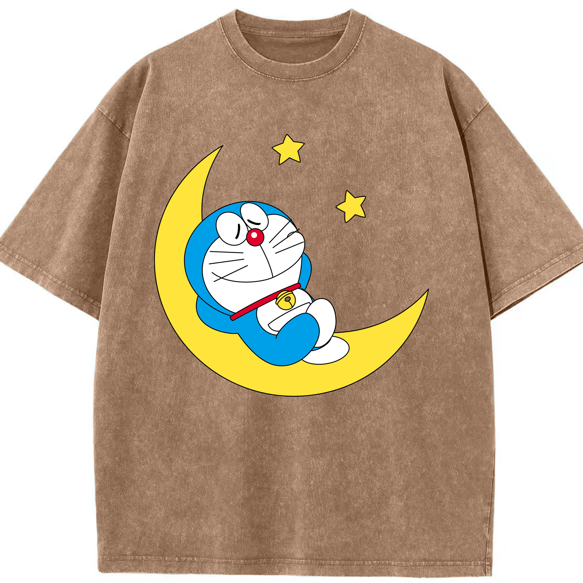 （画像用） ドラえもん Doraemon 綿100% ヴィンテージ風 半袖Tシャツ（フロントプリント）