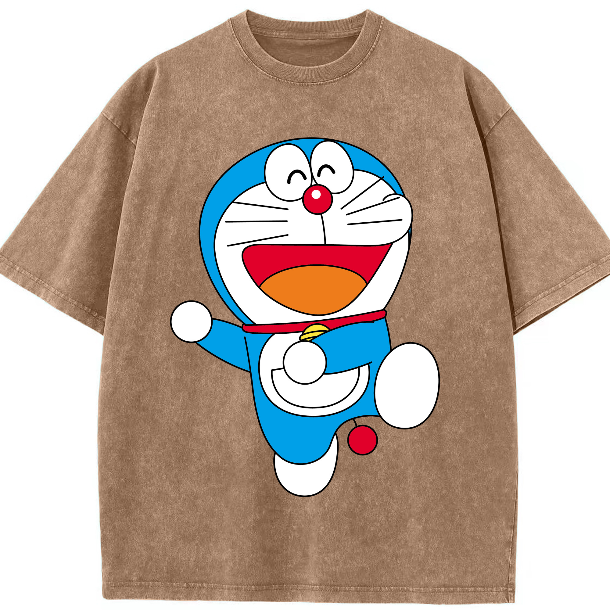 （画像用） ドラえもん Doraemon 綿100% ヴィンテージ風 半袖Tシャツ（フロントプリント）