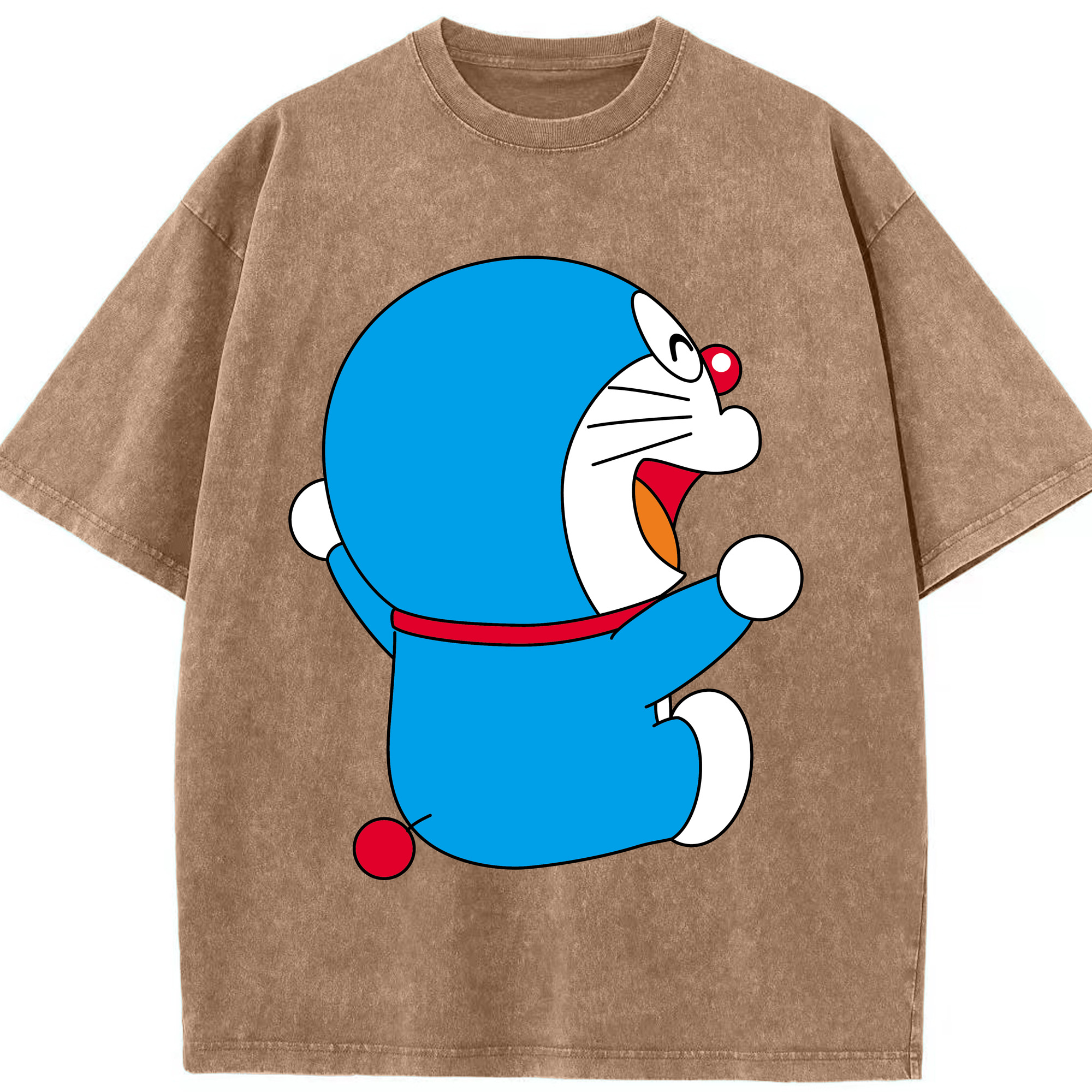 （画像用） ドラえもん Doraemon 綿100% ヴィンテージ風 半袖Tシャツ（フロントプリント）