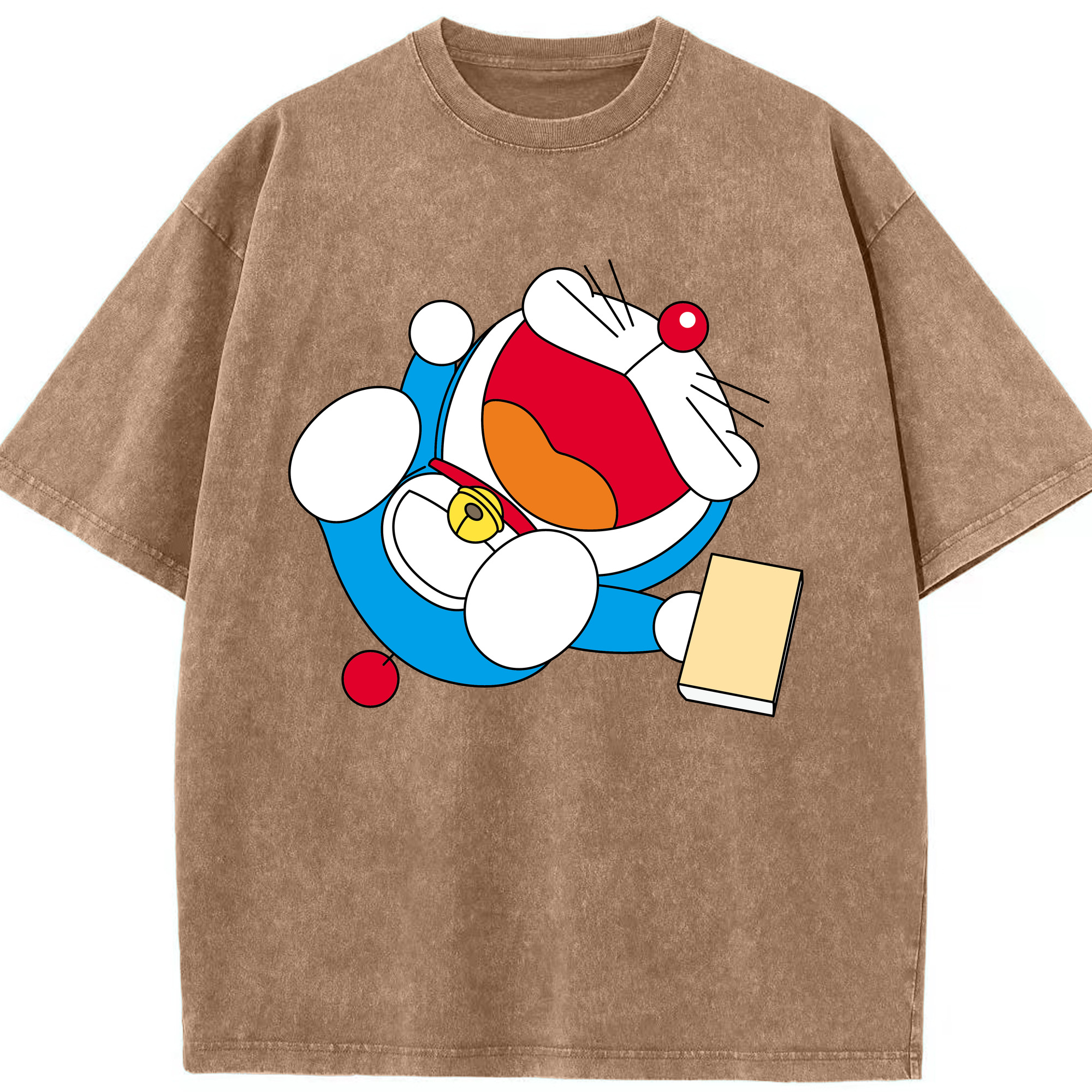 （画像用） ドラえもん Doraemon 綿100% ヴィンテージ風 半袖Tシャツ（フロントプリント）