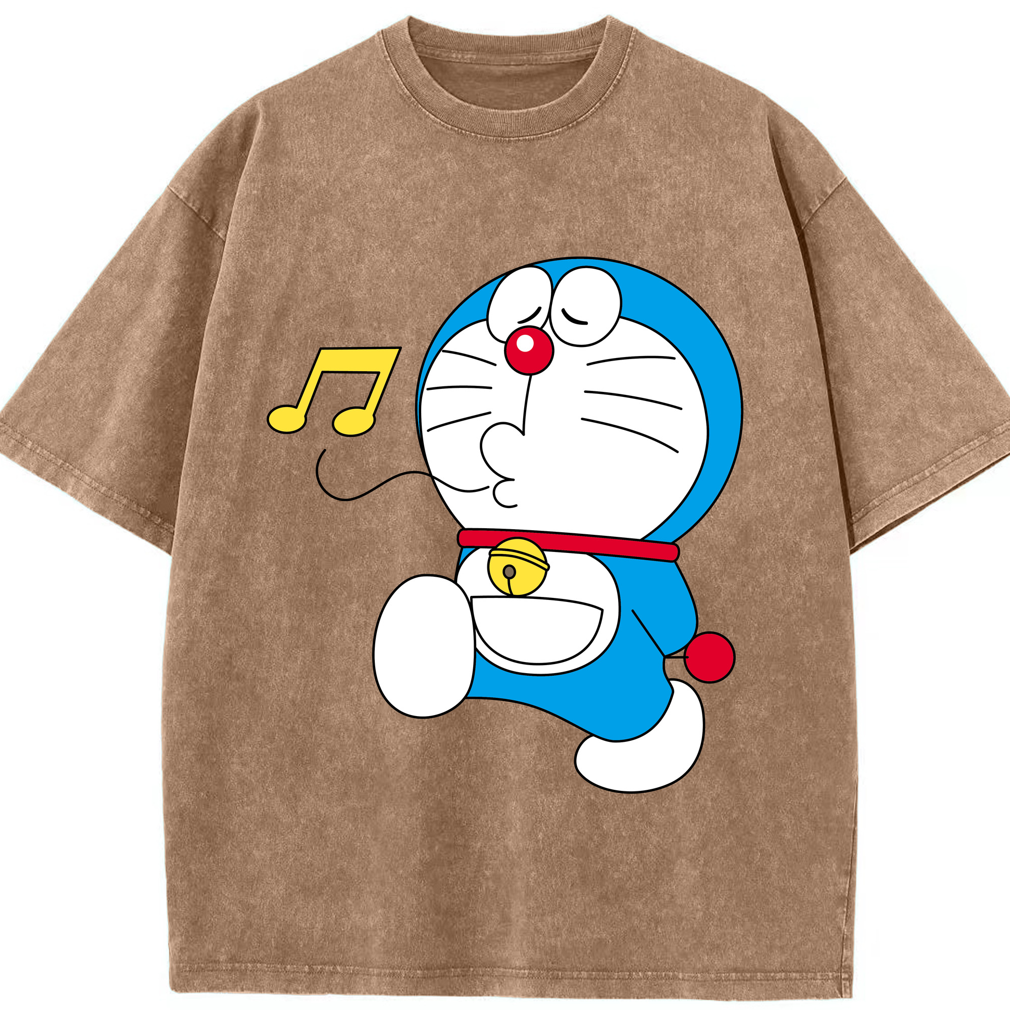 （画像用） ドラえもん Doraemon 綿100% ヴィンテージ風 半袖Tシャツ（フロントプリント）