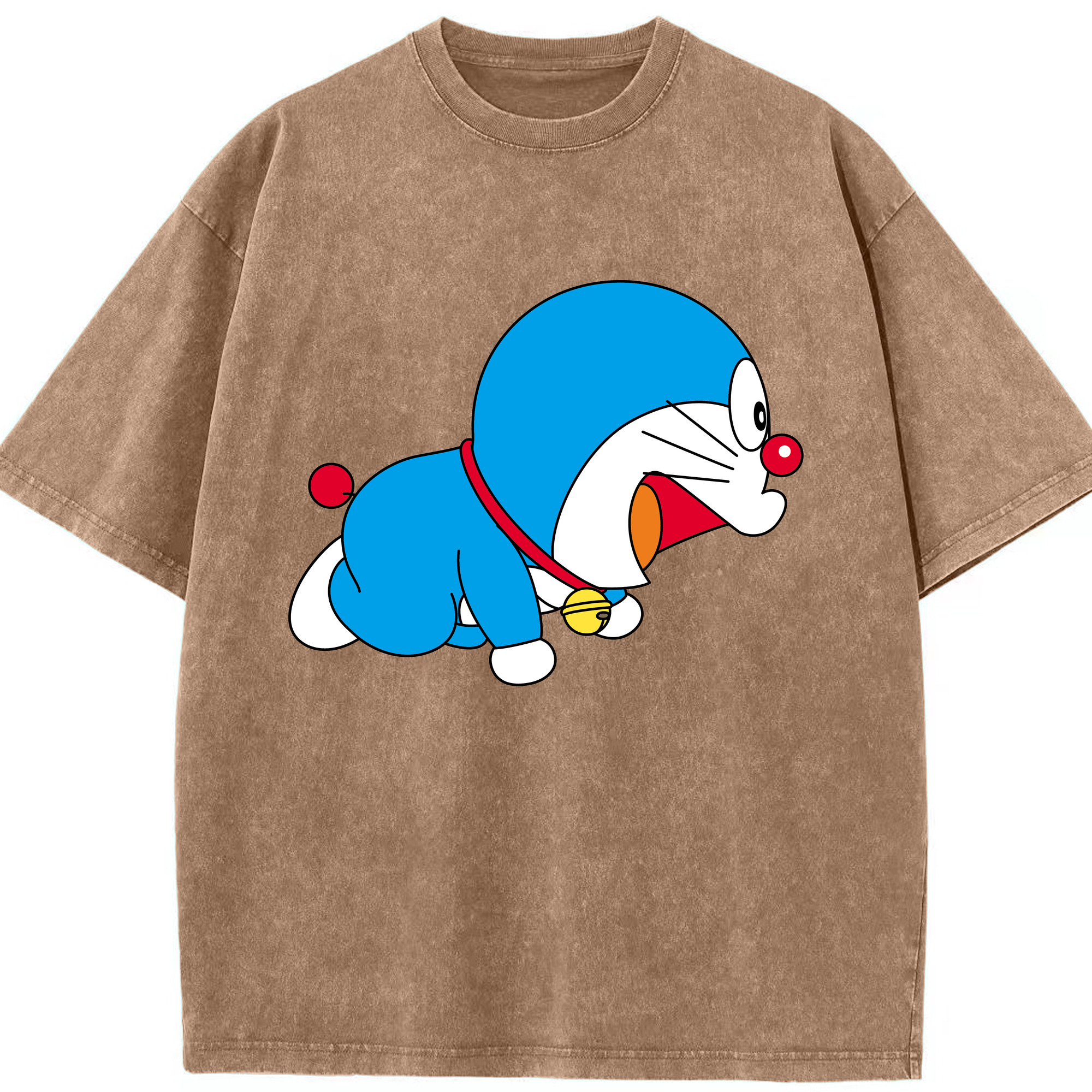 （画像用） ドラえもん Doraemon 綿100% ヴィンテージ風 半袖Tシャツ（フロントプリント）