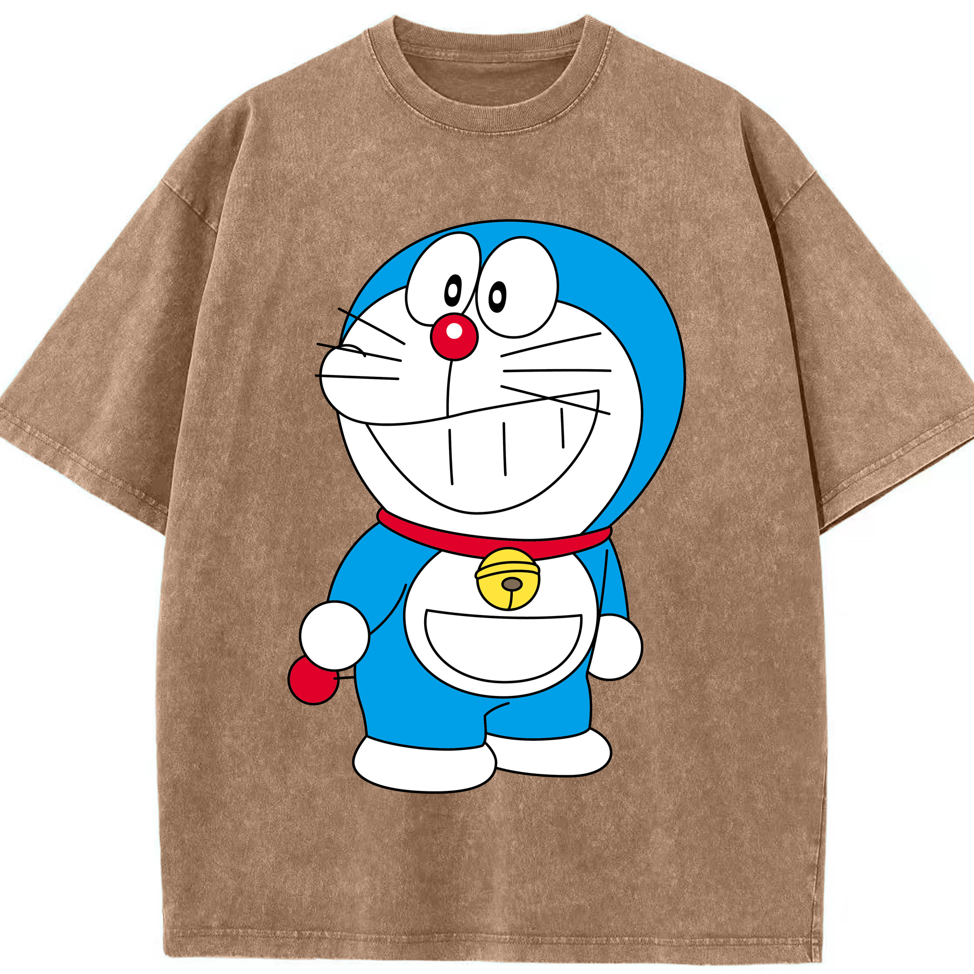（画像用） ドラえもん Doraemon 綿100% ヴィンテージ風 半袖Tシャツ（フロントプリント）