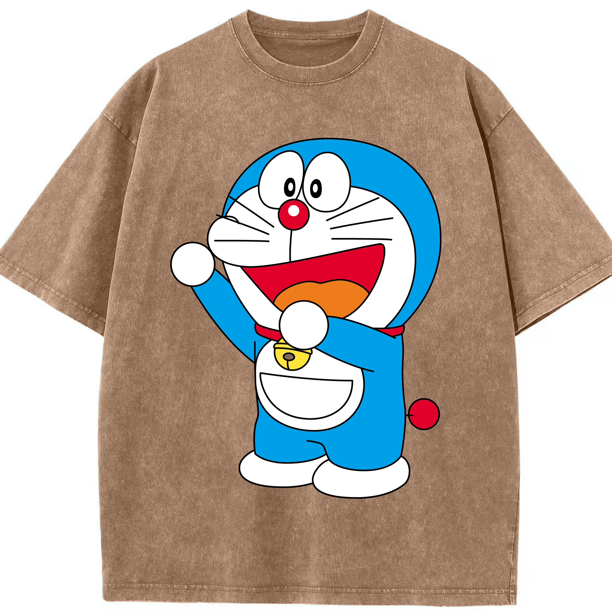 （画像用） ドラえもん Doraemon 綿100% ヴィンテージ風 半袖Tシャツ（フロントプリント）