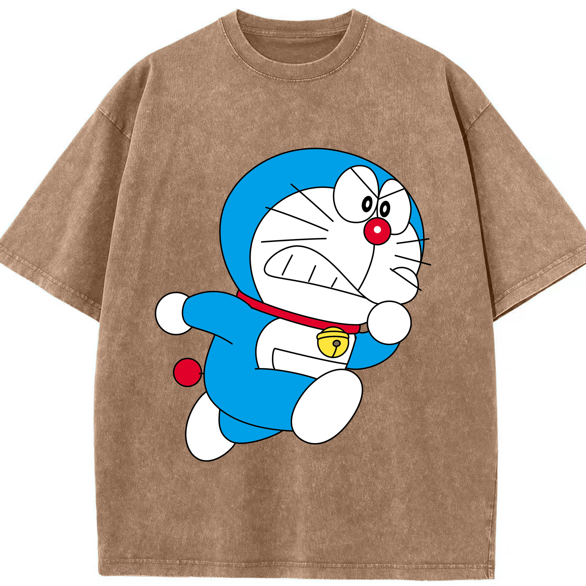 （画像用） ドラえもん Doraemon 綿100% ヴィンテージ風 半袖Tシャツ（フロントプリント）