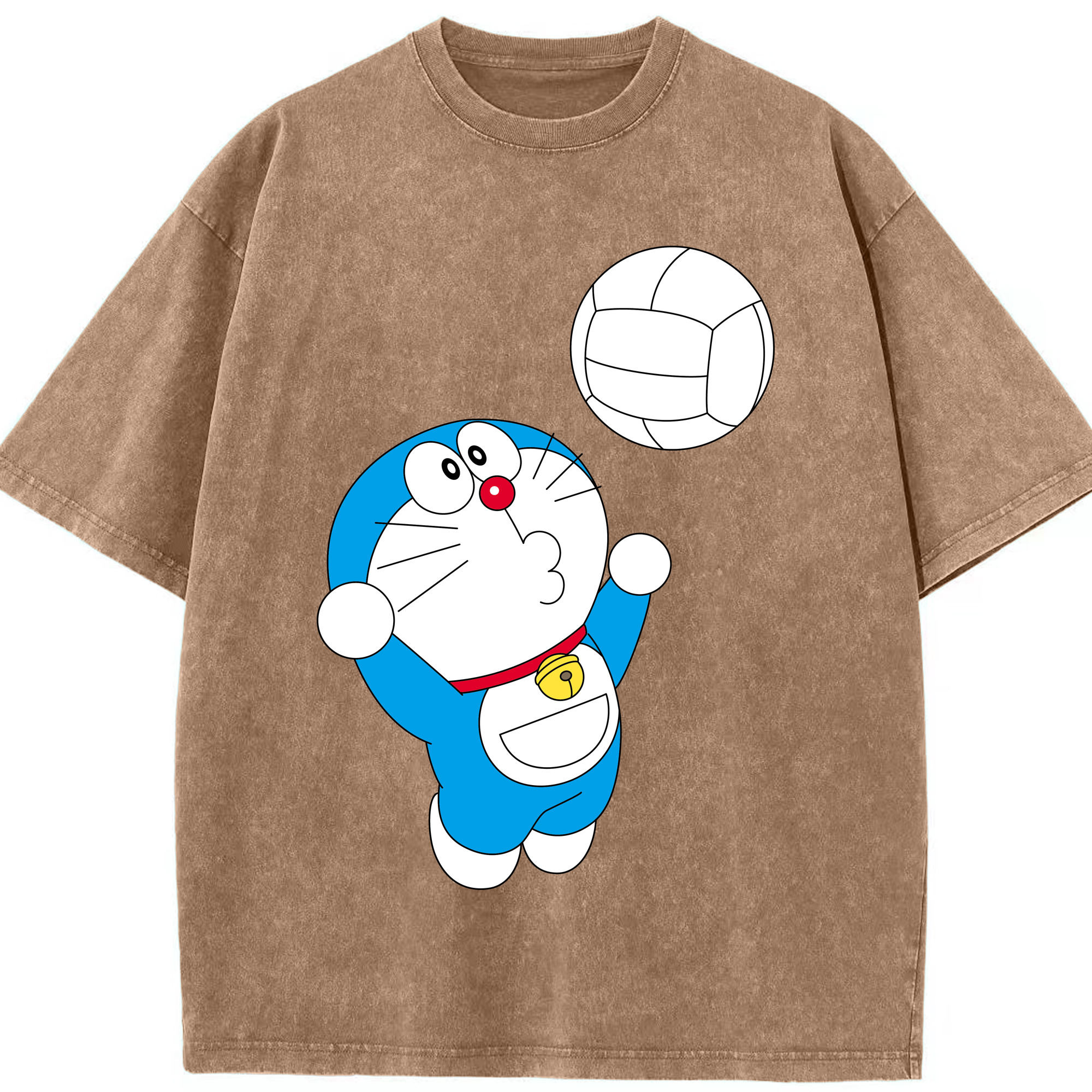 （画像用） ドラえもん Doraemon 綿100% ヴィンテージ風 半袖Tシャツ（フロントプリント）