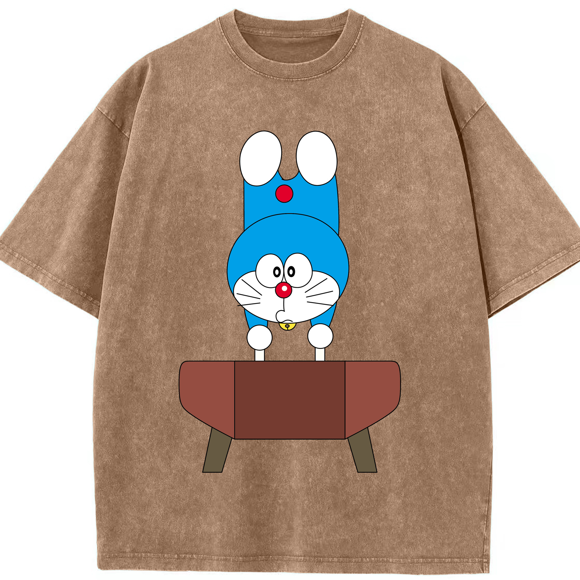 （画像用） ドラえもん Doraemon 綿100% ヴィンテージ風 半袖Tシャツ（フロントプリント）
