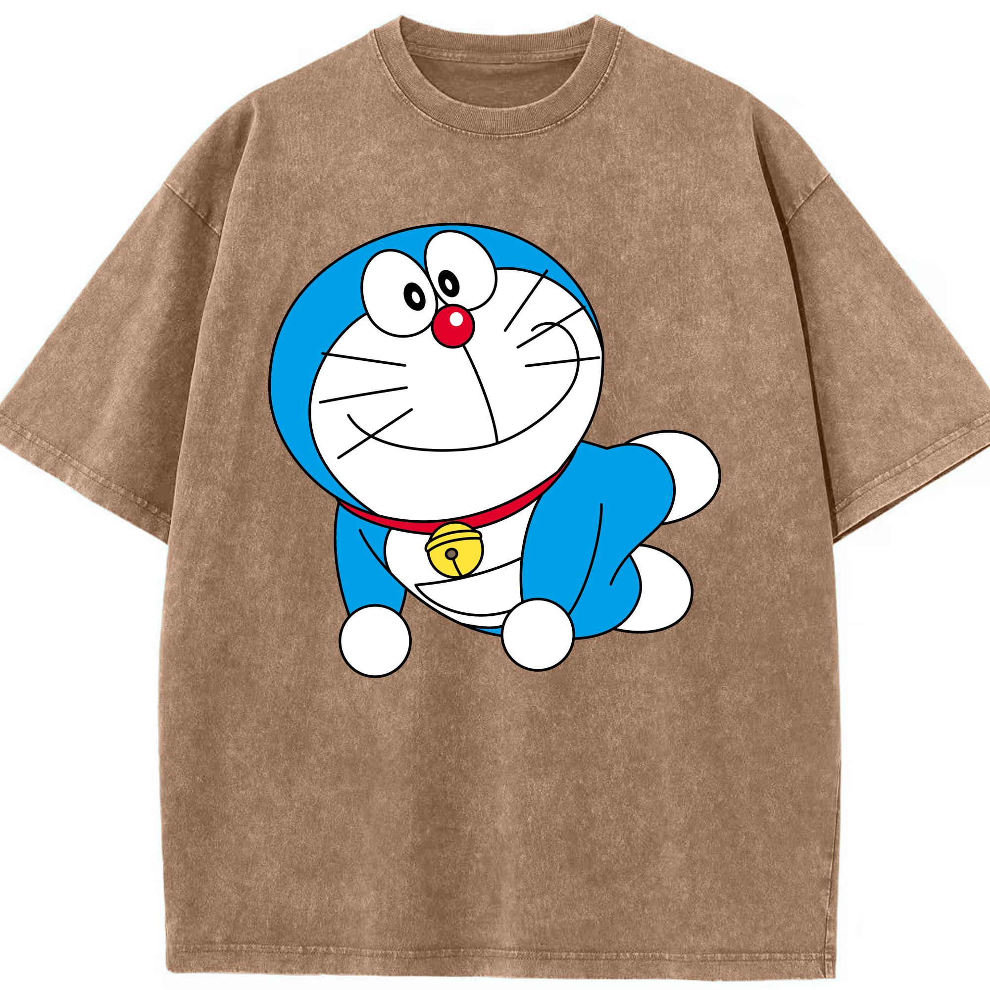 （画像用） ドラえもん Doraemon 綿100% ヴィンテージ風 半袖Tシャツ（フロントプリント）