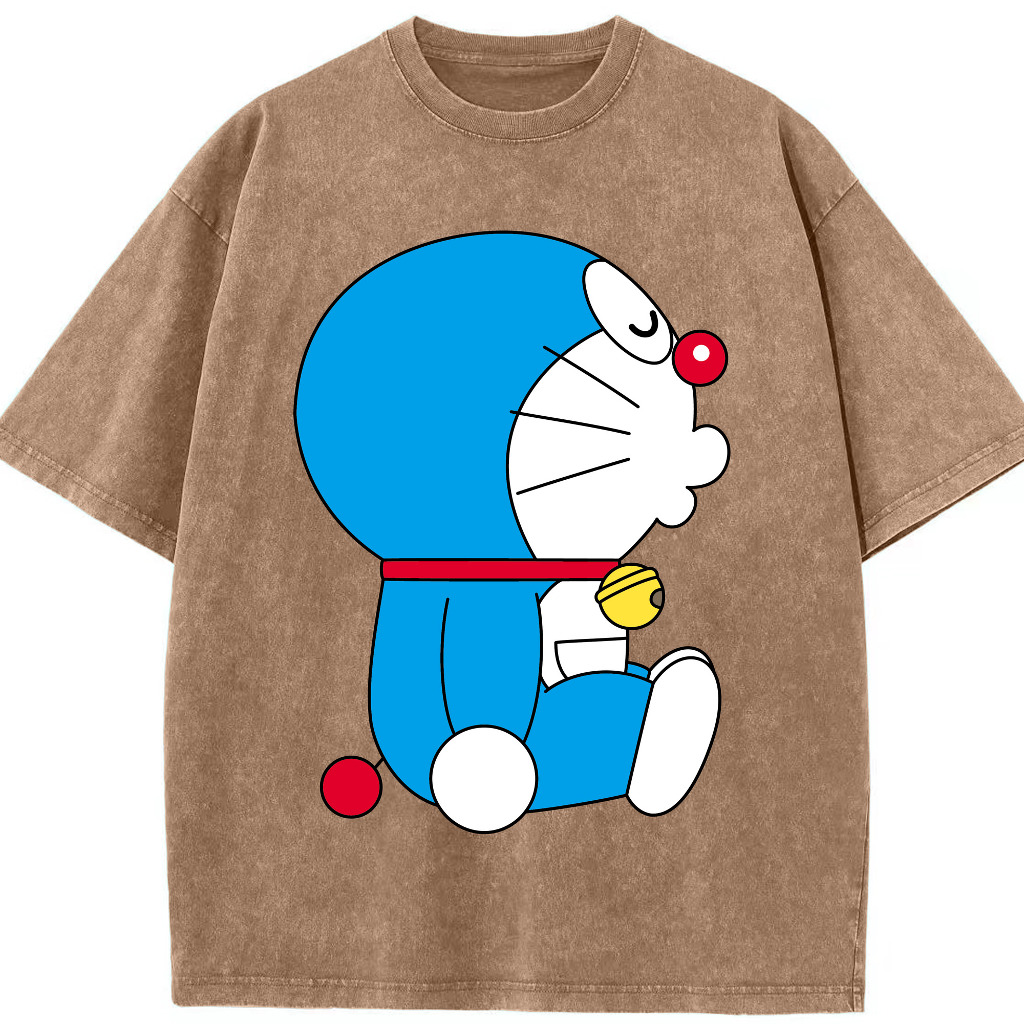 （画像用） ドラえもん Doraemon 綿100% ヴィンテージ風 半袖Tシャツ（フロントプリント）