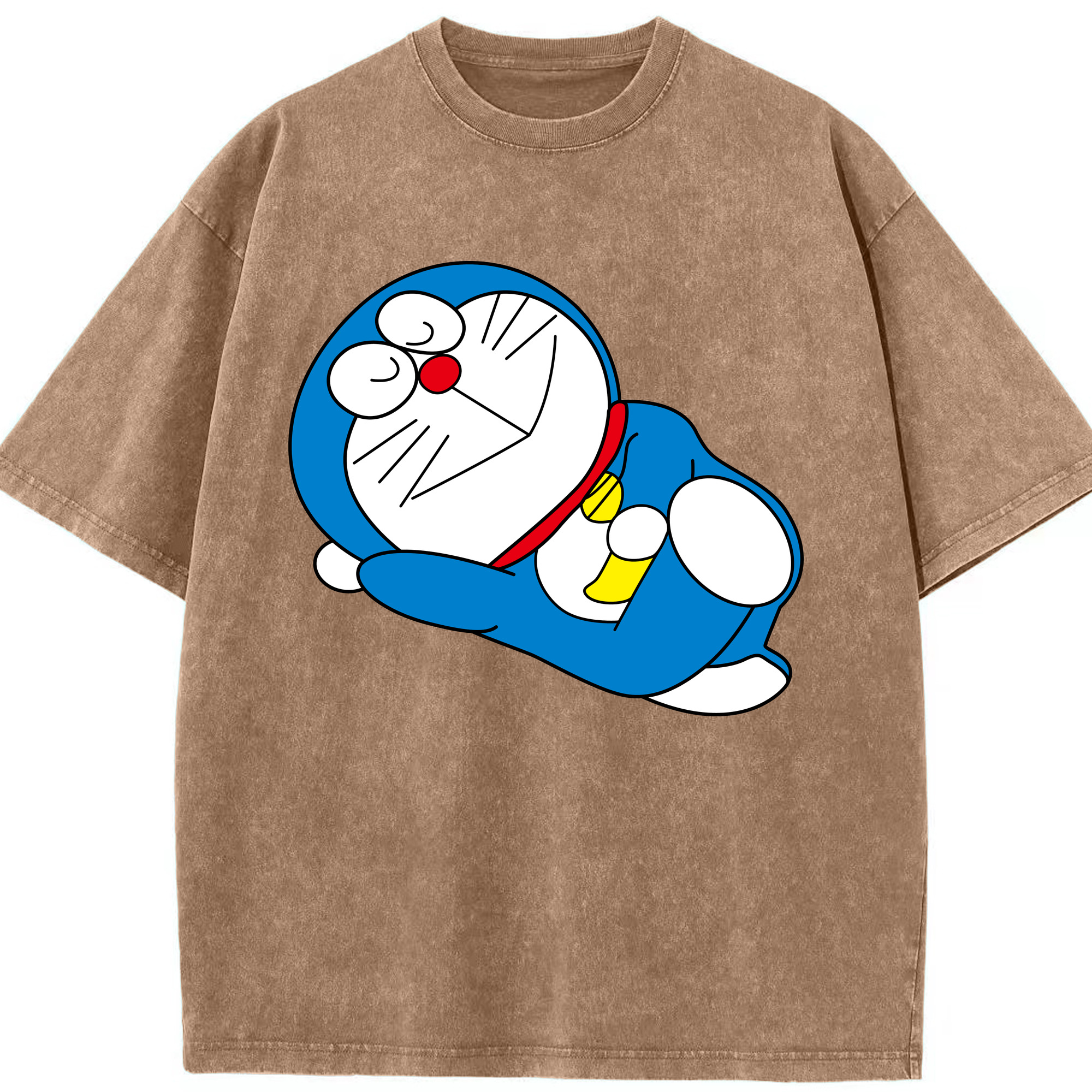 （画像用） ドラえもん Doraemon 綿100% ヴィンテージ風 半袖Tシャツ（フロントプリント）