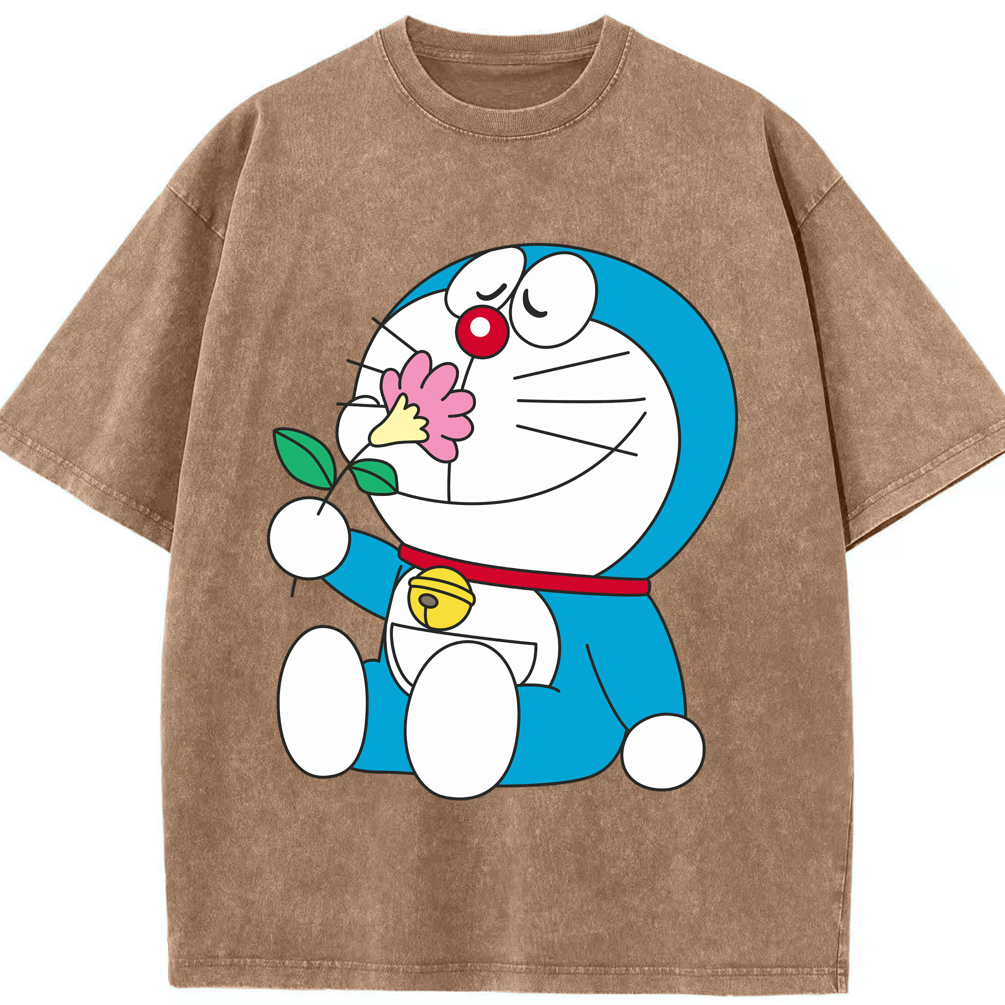 （画像用） ドラえもん Doraemon 綿100% ヴィンテージ風 半袖Tシャツ（フロントプリント）