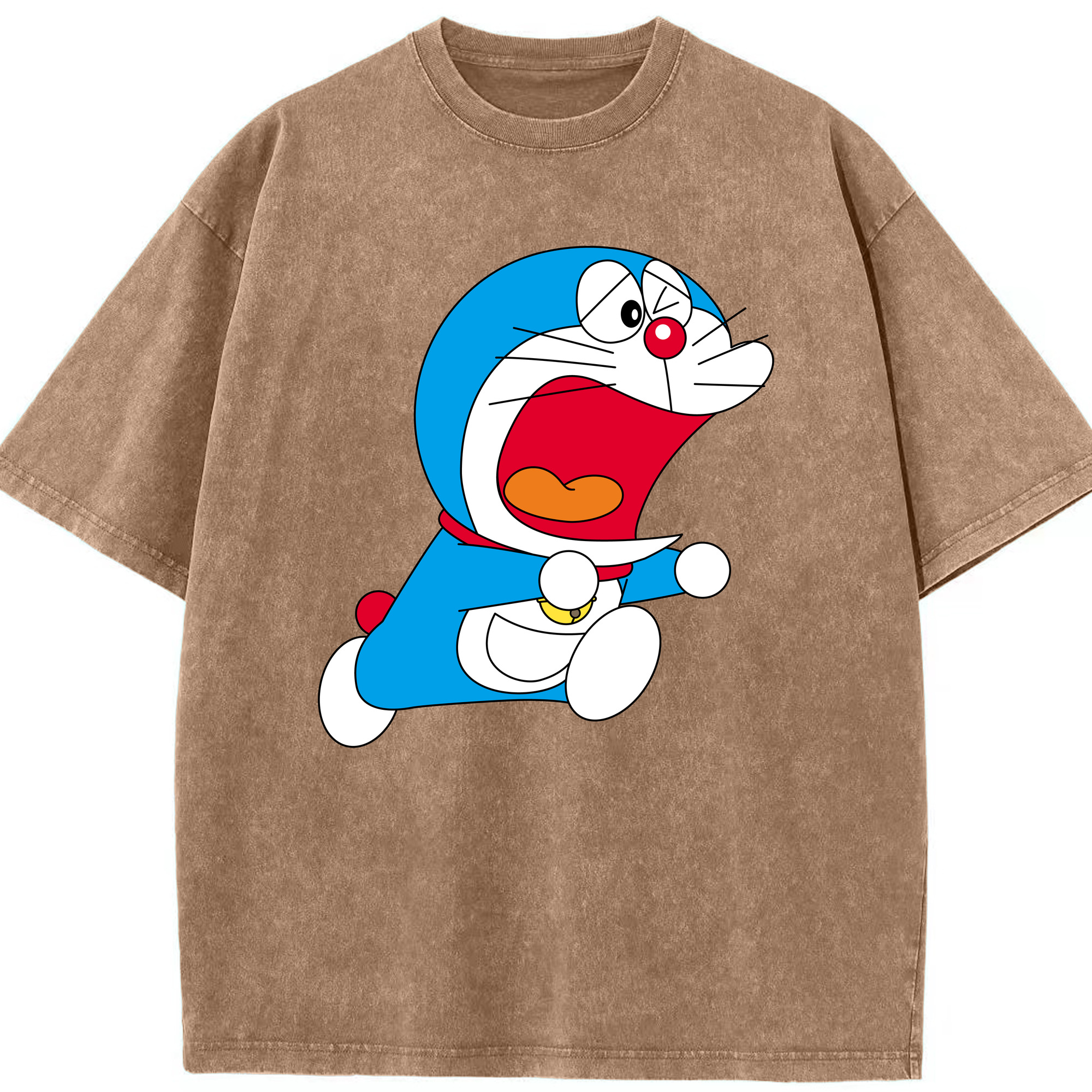 （画像用） ドラえもん Doraemon 綿100% ヴィンテージ風 半袖Tシャツ（フロントプリント）