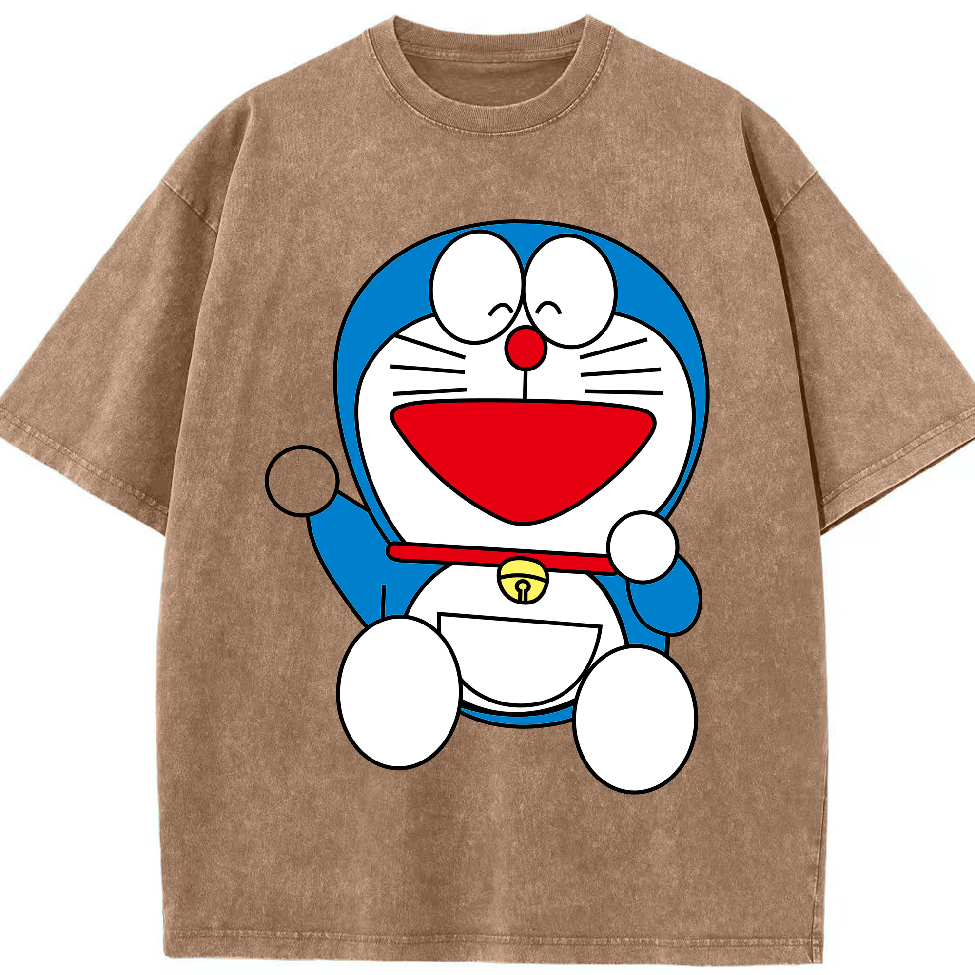 （画像用） ドラえもん Doraemon 綿100% ヴィンテージ風 半袖Tシャツ（フロントプリント）